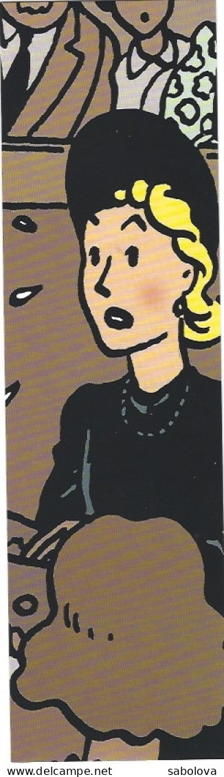 Tintin Marque Page  "drôles De Plumes" 2003 Madame Clairmont - Objets Publicitaires