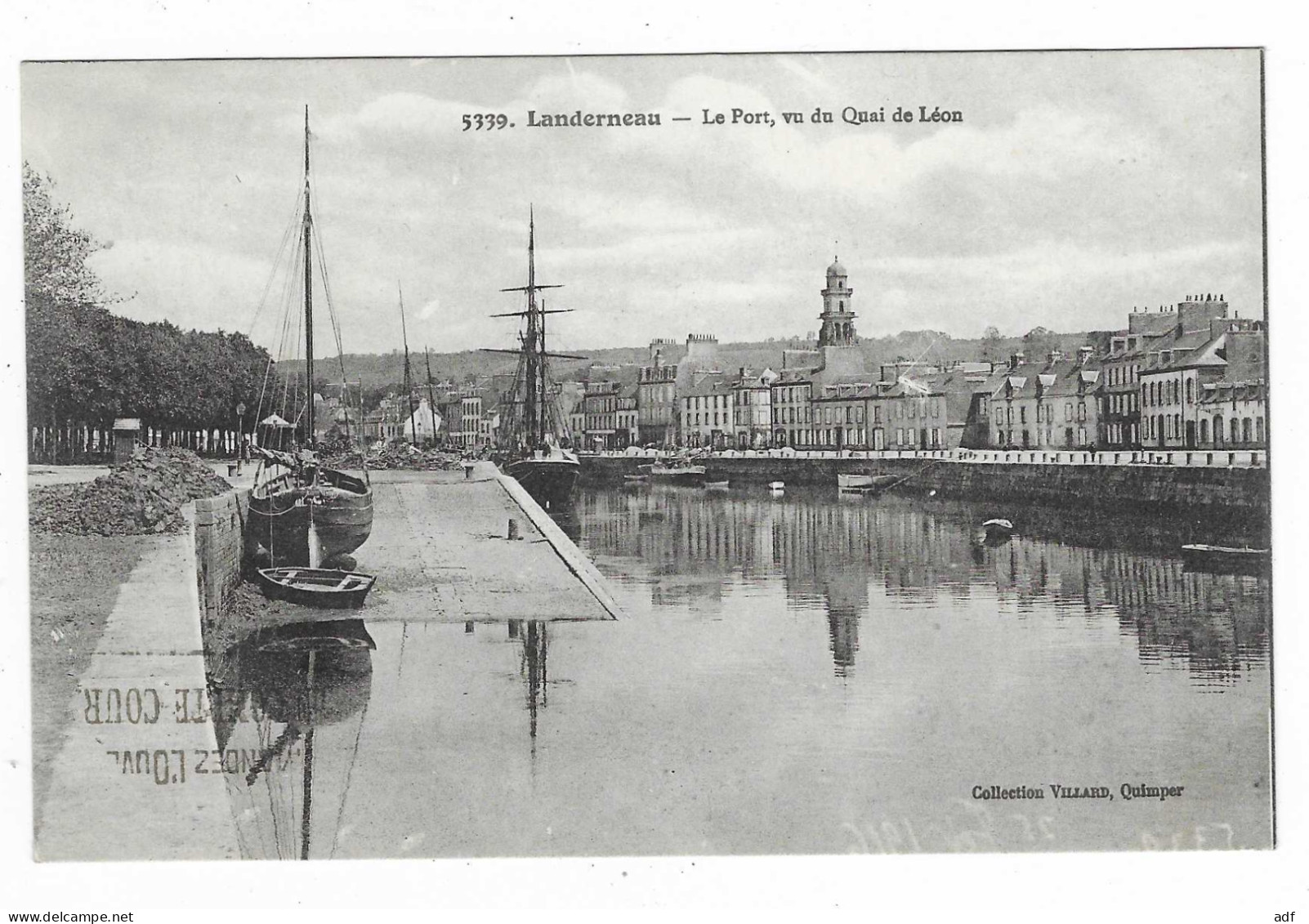 CPA LANDERNEAU, LE PORT VU DU QUAI DE LEON, FINISTERE 29 - Landerneau