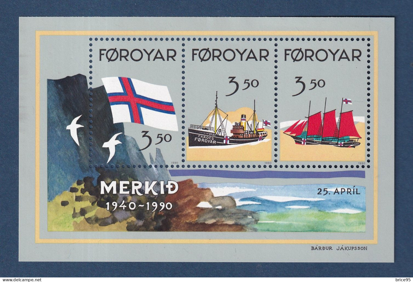 Féroé - YT Bloc N° 4 ** - Neuf Sans Charnière - 1990 - Faroe Islands