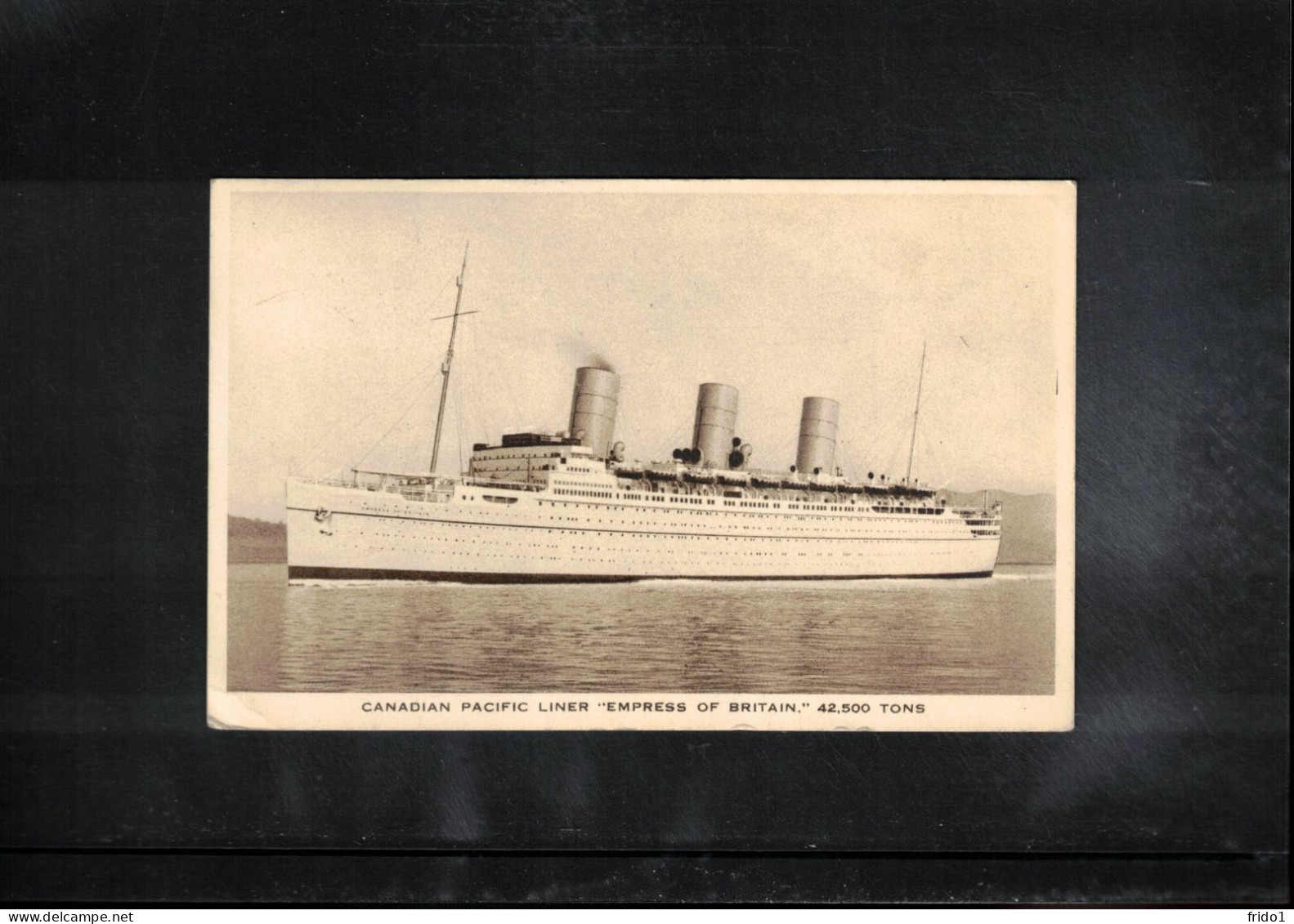Belgium 1939 Canadian Pacific Liner EMPRESS OF BRITAIN Interesting Censored Postcard - Cartas & Documentos