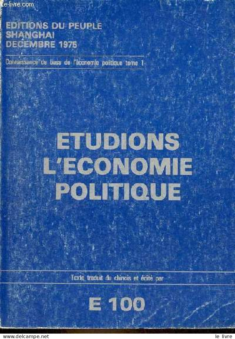 Etudions L'économie Politique. - Collectif - 1977 - Handel