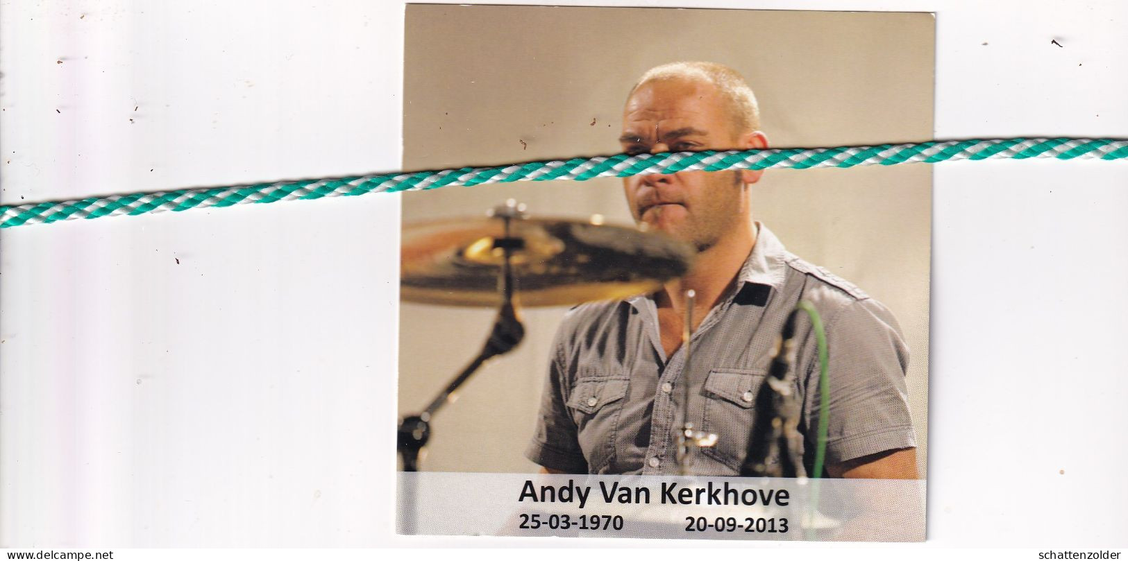 Andy Van Kerkhove, 1970, 2013. Foto Muzikant - Overlijden