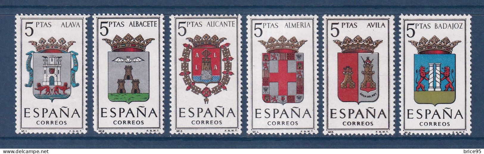 Espagne - YT N° 1079 à 1082B ** - Neuf Sans Charnière - 1962 - Ungebraucht