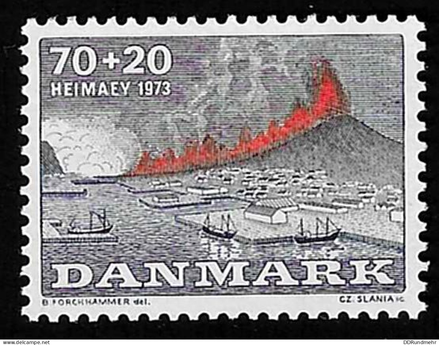 1973 Vulkane Michel DK 547 Stamp Number DK B47 Yvert Et Tellier DK 556 Stanley Gibbons DK 562 Xx MNH - Neufs