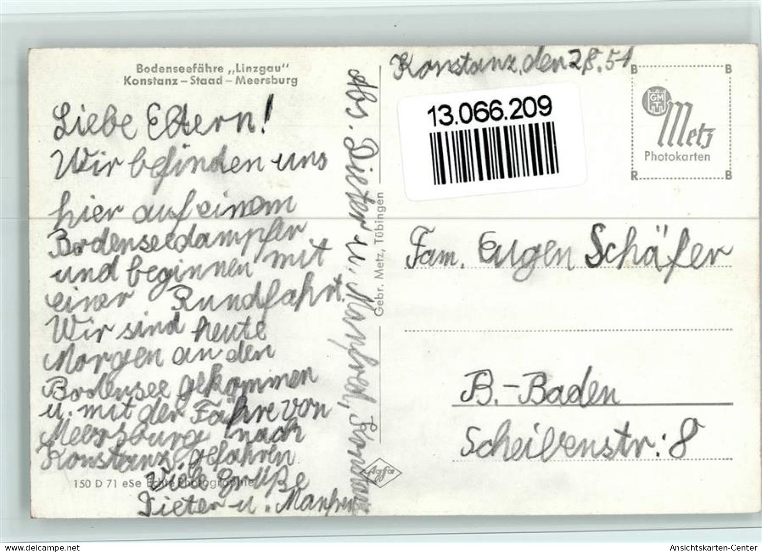 13066209 - Bodensee Schiffe Bodenseefaehre Linzgau , - Autres & Non Classés