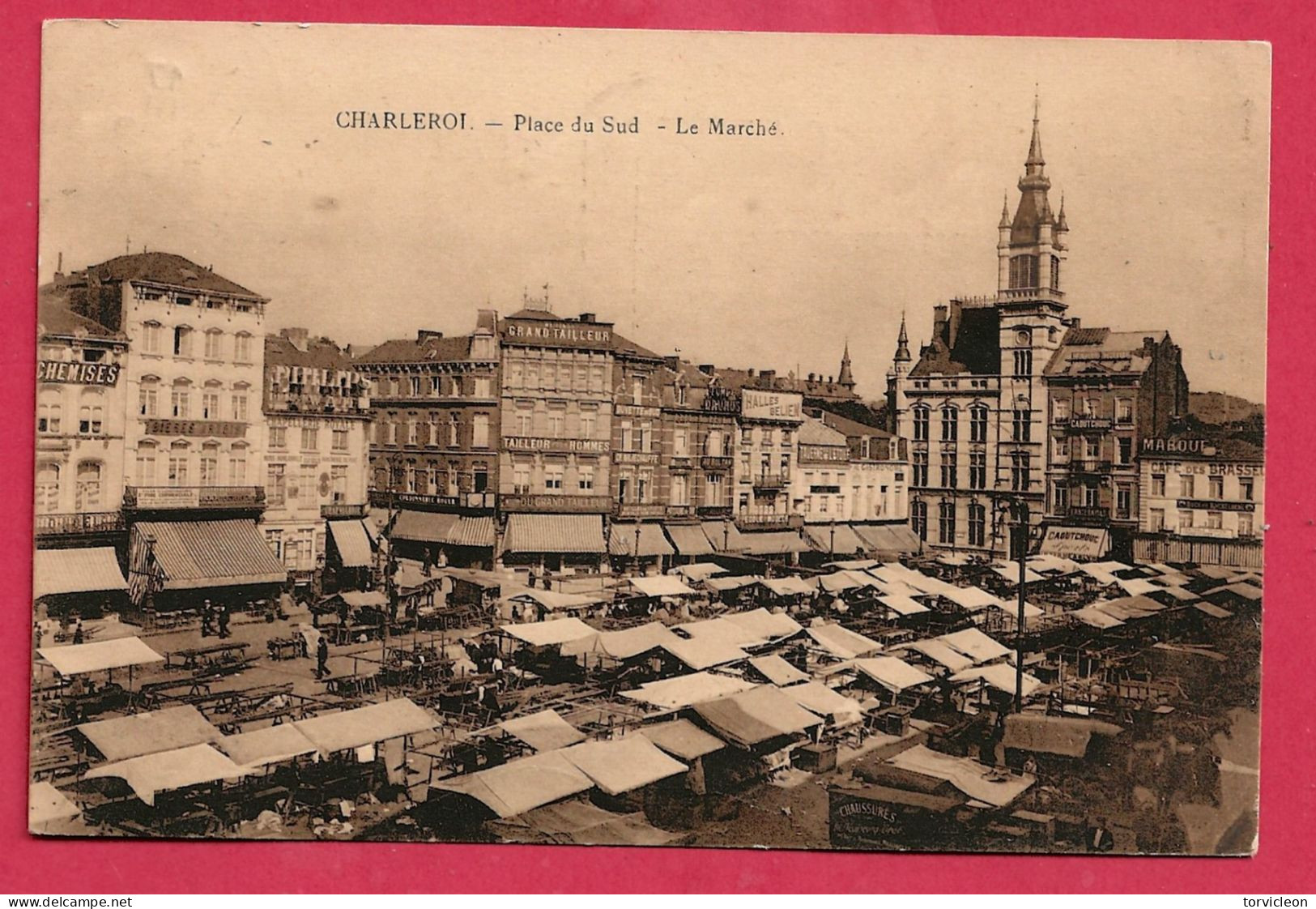 C.P. Charleroi   =  Place  Du  SUD  Le  Marché - Charleroi
