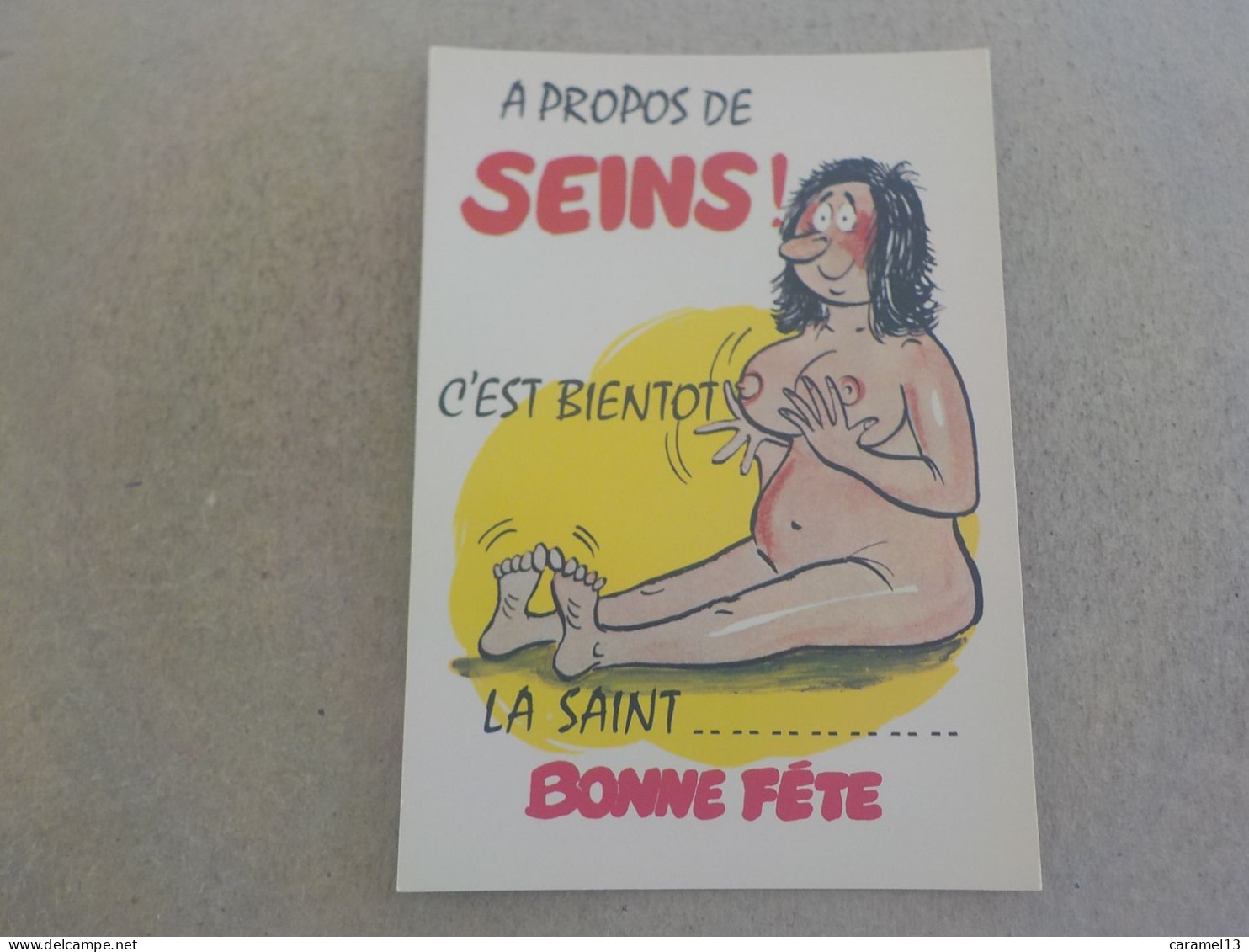 CPSM -  AU PLUS RAPIDE - CARTE HUMORISTIQUE COQUINE   - NON  VOYAGEE - Humor