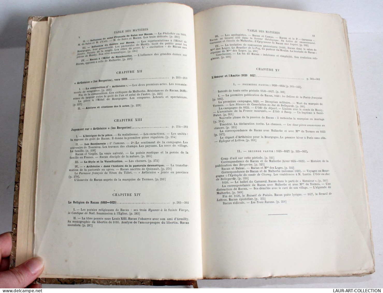 RARE! RACAN HISTOIRE ANECDOTIQUE, CRITIQUE DE SA VIE SES OEUVRES DE ARNOULD 1896 / ANCIEN LIVRE XIXe (1803.246)