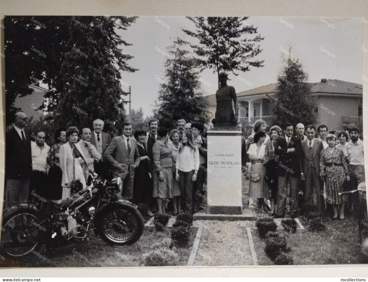 Italy Photo Italia CASTELDARIO CASTEL D'ARIO Monument A Tazio Nuvolari. Rally Champion.  240x177 Mm. - Europe