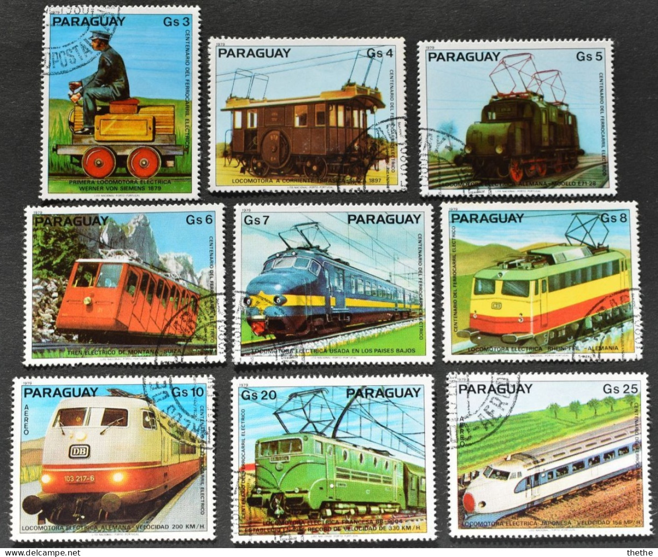 PARAGUAY - 100 Ans De Trains électriques - Trenes