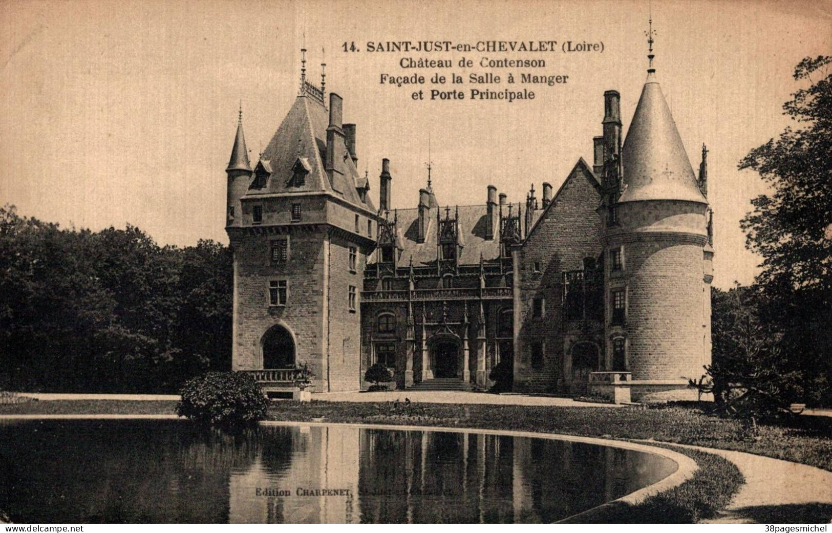 K1405 - SAINT JUST En CHEVALET - D42 - Château De Contenson - Andere & Zonder Classificatie