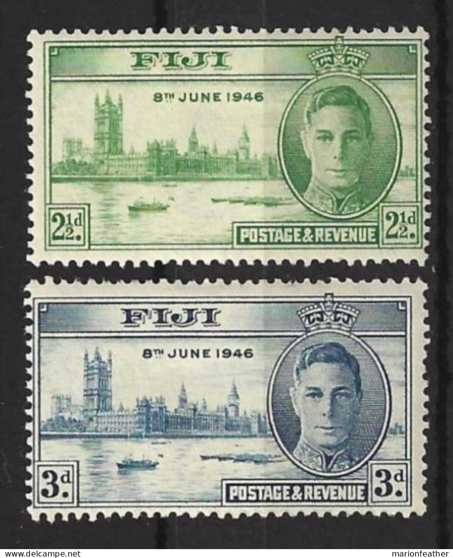 FIJI.....KING GEROGE VI...(1936-52..)....OMNIBUS....VICTORY , SET OF 2.....MH...... - Fidschi-Inseln (...-1970)