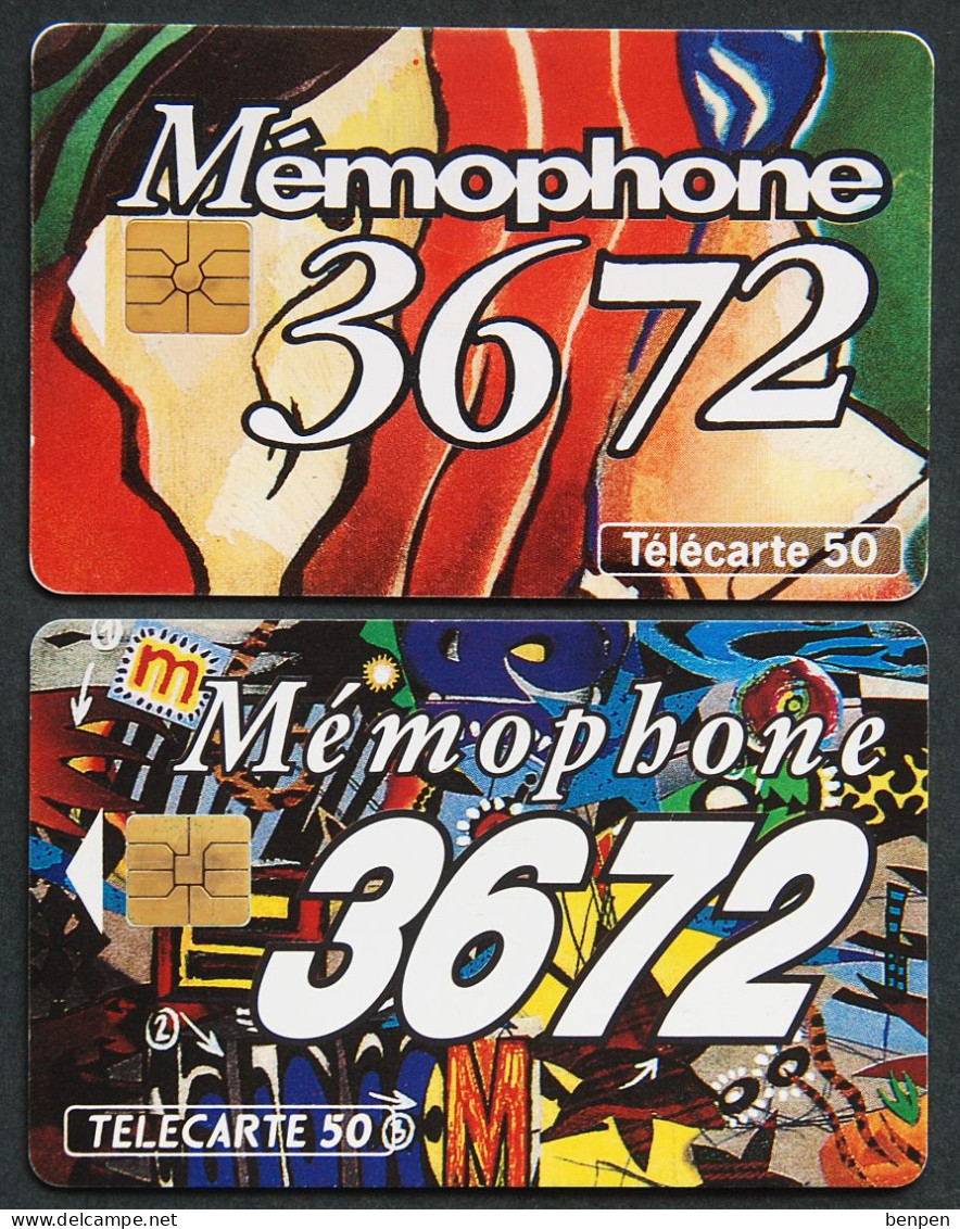 Télécartes MEMOPHONE 3672 Boîte Vocale Liberté échanger 1993 50U Régie T Pierre Avia France Télécom - Sin Clasificación