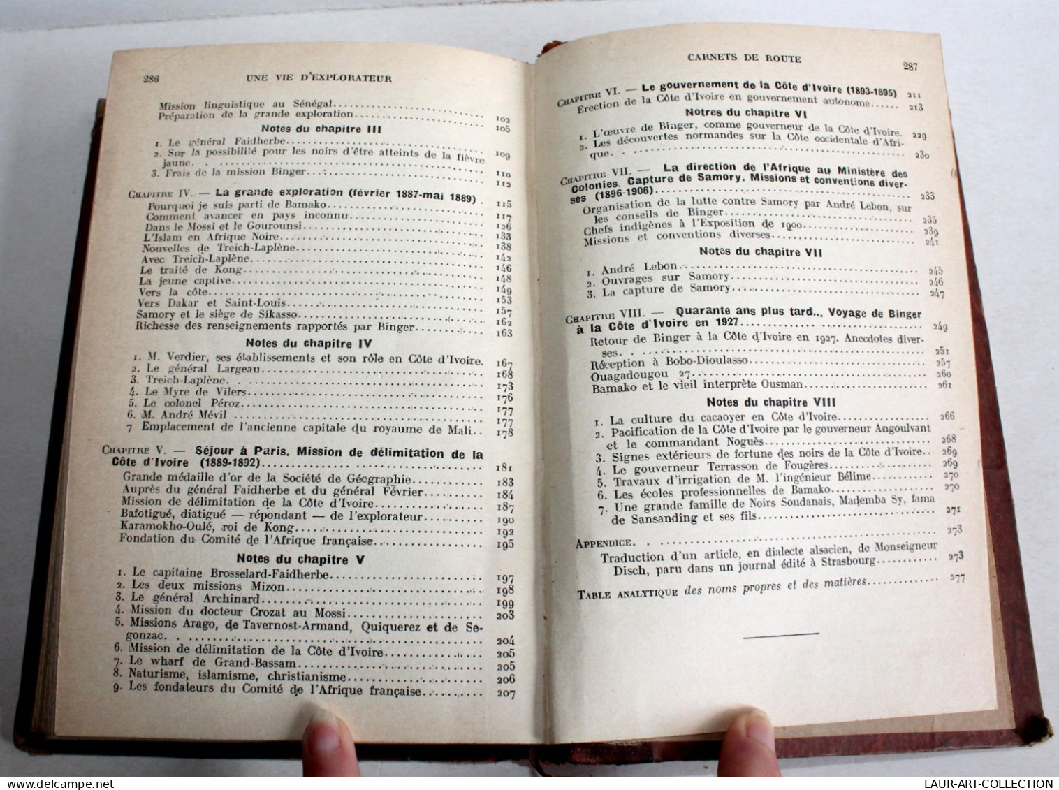 BINGER UNE VIE D'EXPLORATEUR SOUVENIRS EXTRAITS DES CARNET DE ROUTE BOUVIER 1938 / LIVRE ANCIEN XXe SIECLE (1803.249) - 1901-1940