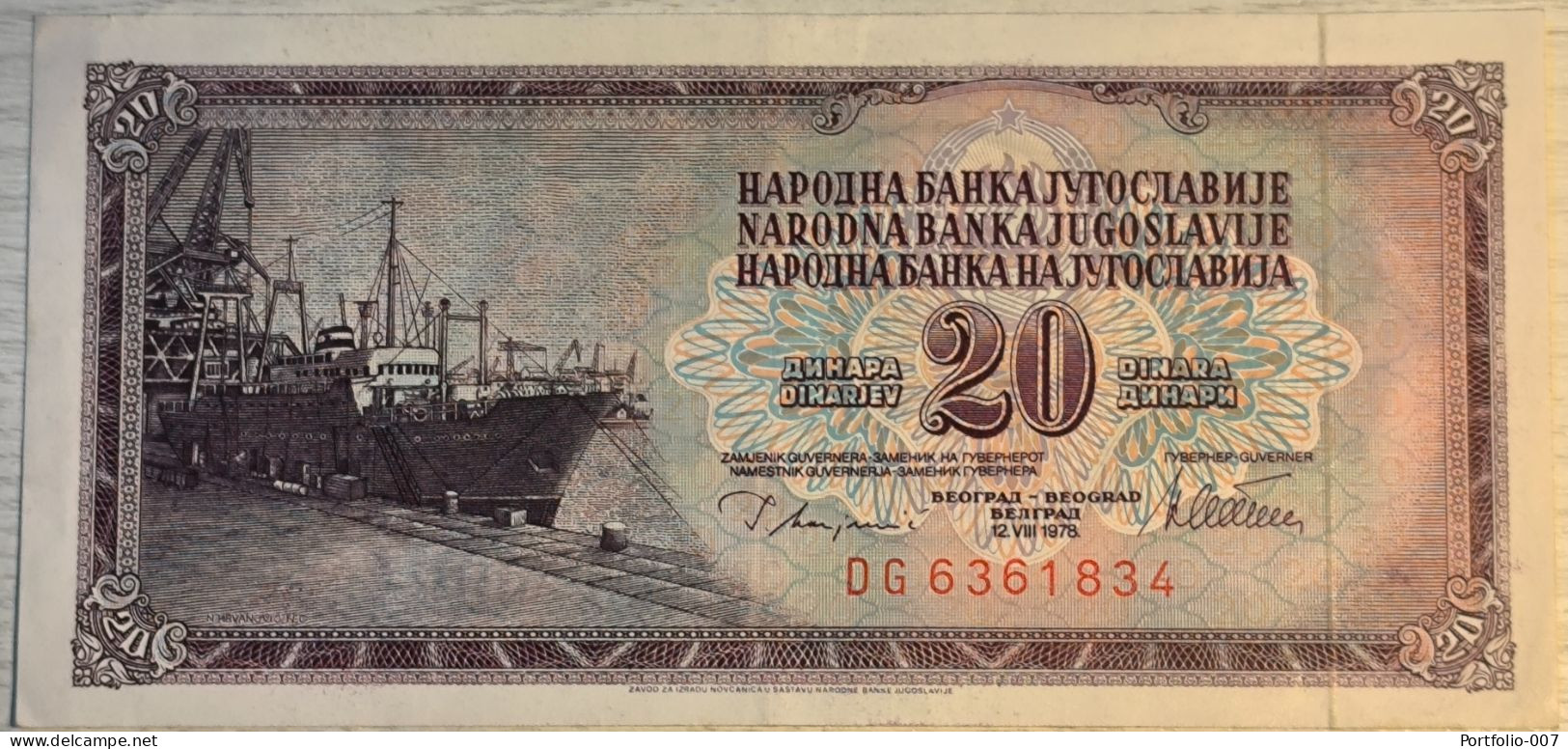 20 Dinara, 1978. Yugoslavia - Jugoslavia