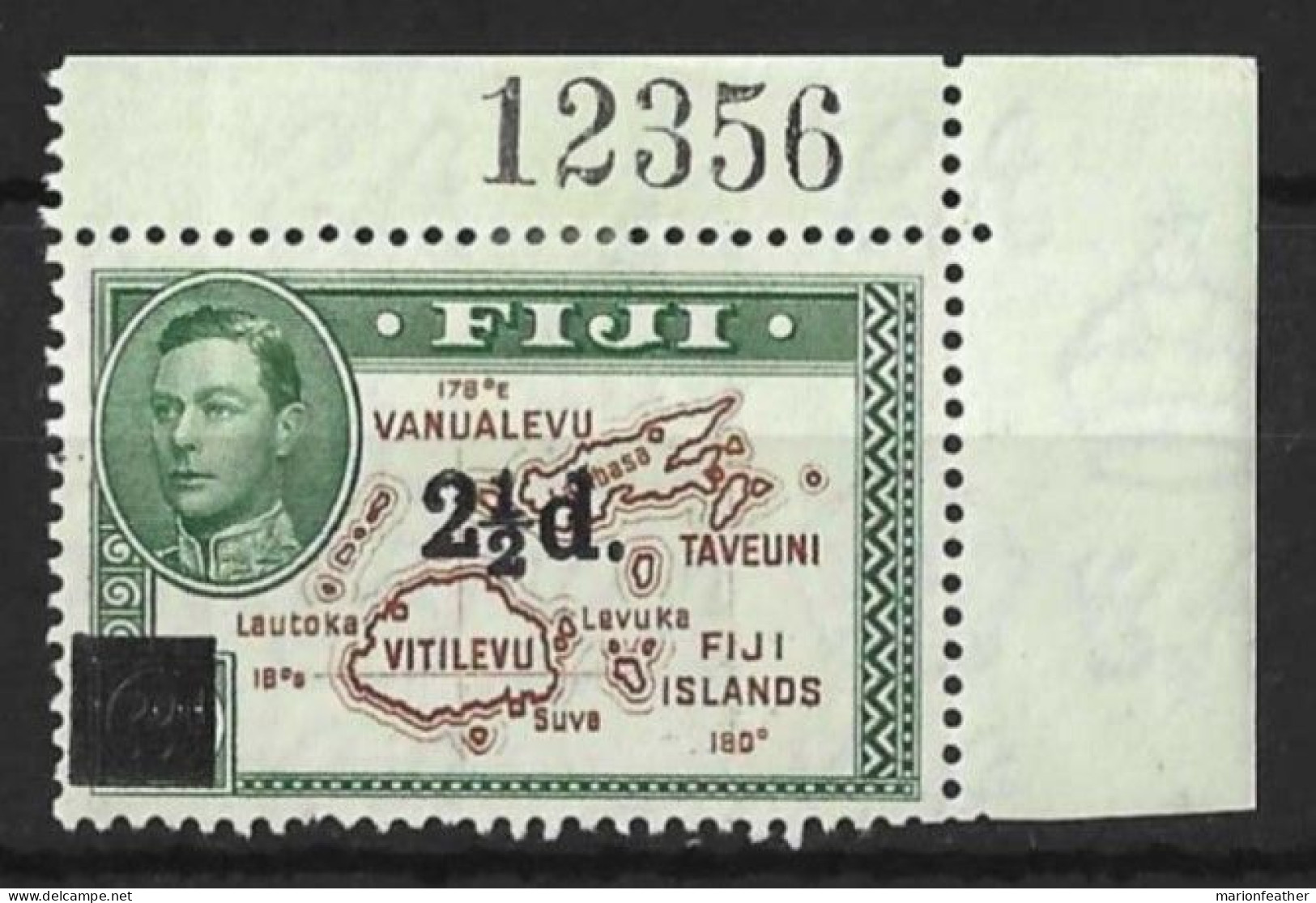 FIJI.....KING GEROGE VI...(1936-52..).." 1941..".....SG267......SHEET NUMBER , K72812356.......MH...... - Fidji (...-1970)