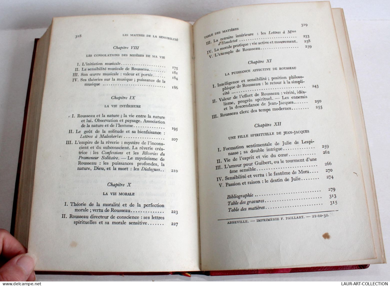 LES MAITRES DE LA SENSIBILITE FRANCAISE AU XVIIIe SIECLE par PIERRE TRAHARD 1932 / LIVRE ANCIEN XXe SIECLE (1803.251)