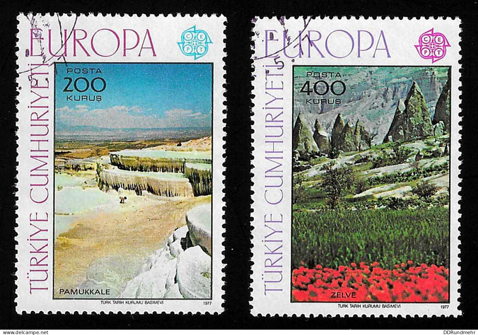 1977 Europa  Michel TR 2415 - 2416 Stamp Number TR 2051 - 2052 Yvert Et Tellier TR 2184 - 2185 Used - Oblitérés