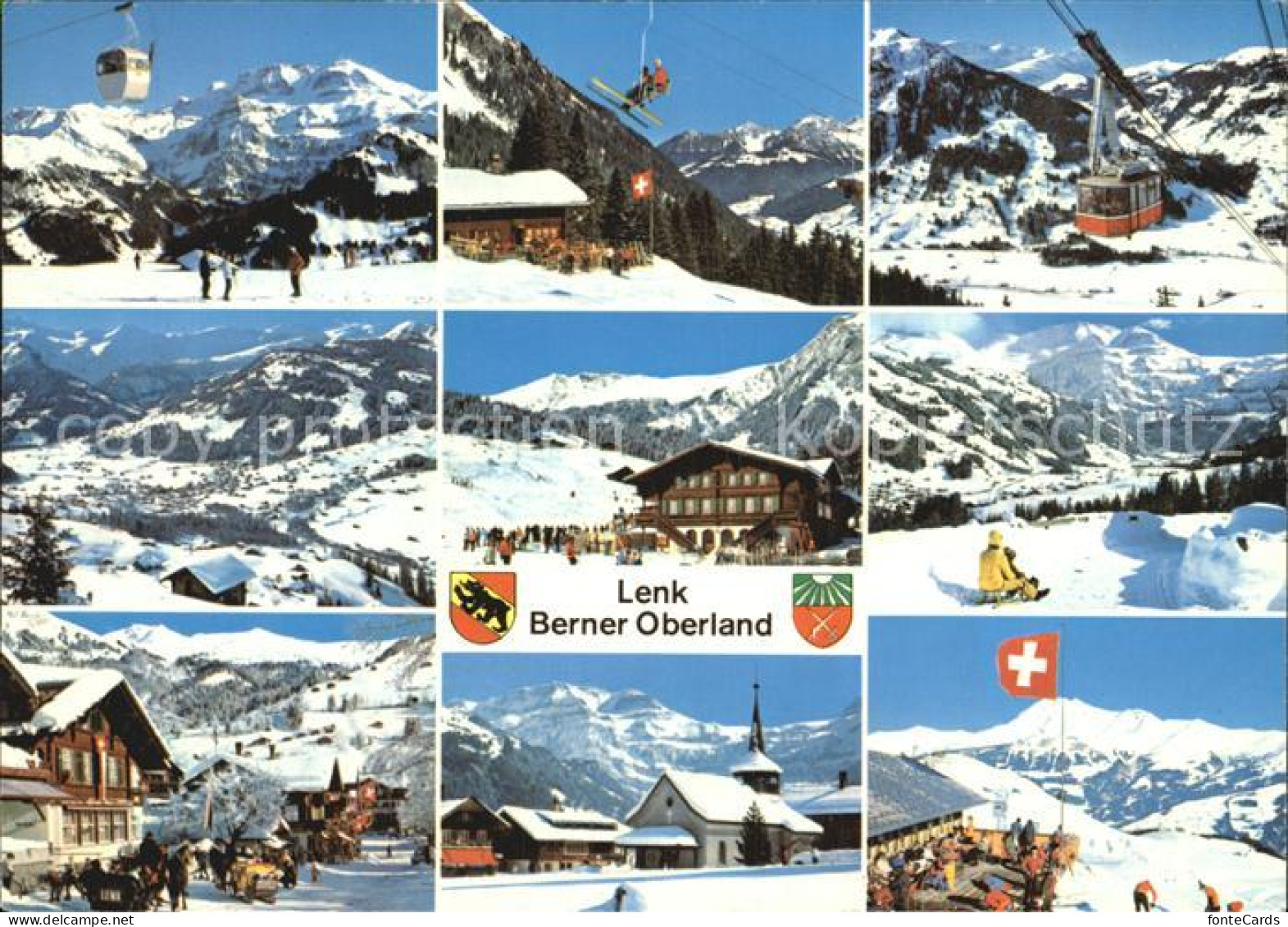 12563147 Lenk Simmental Winter Betelberg Wallegg Metschbahn Dorf Kirche Lenk Sim - Autres & Non Classés