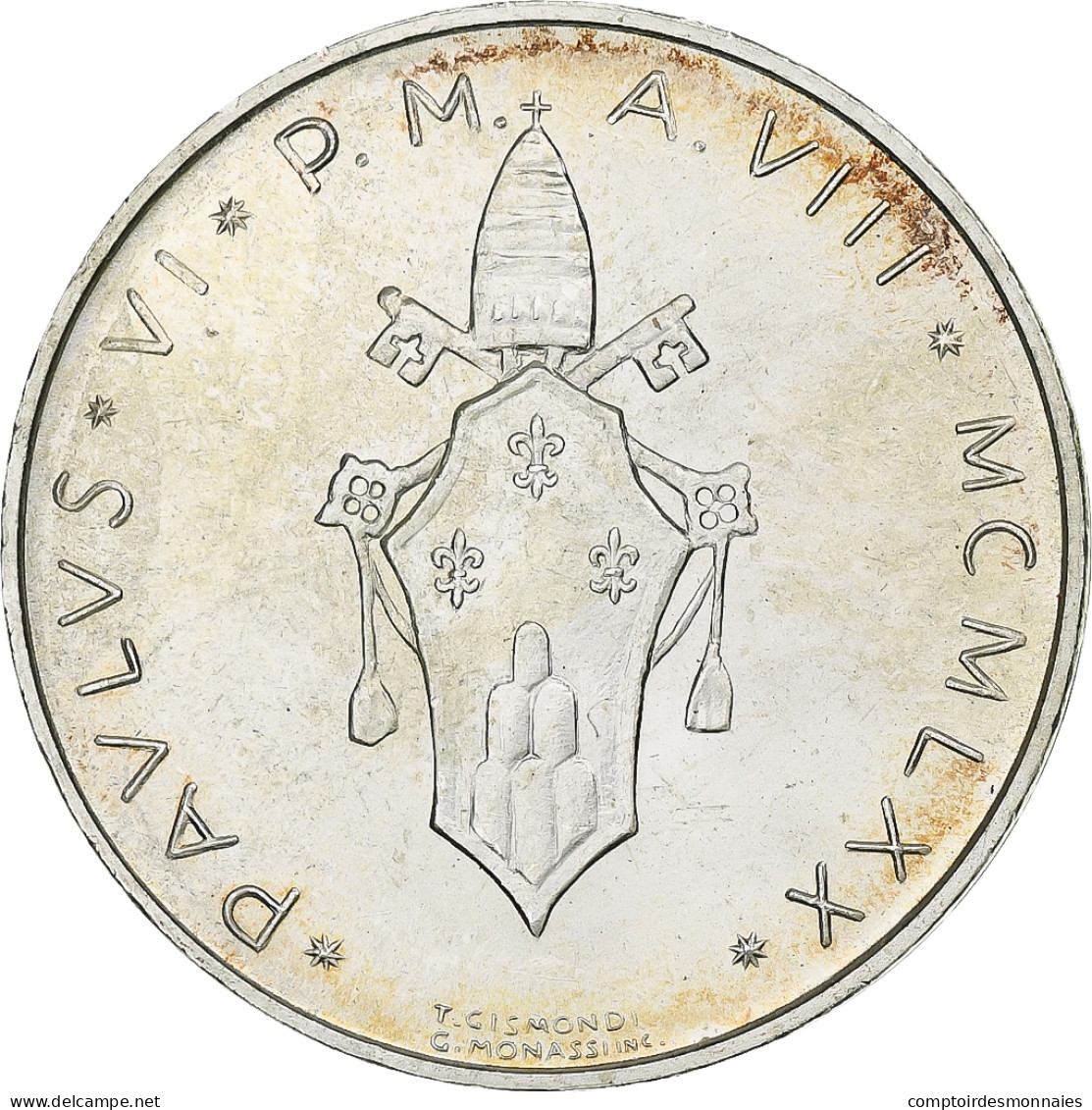 Vatican, Paul VI, 500 Lire, 1970 (Anno VIII), Rome, Argent, SPL+, KM:123 - Vatikan