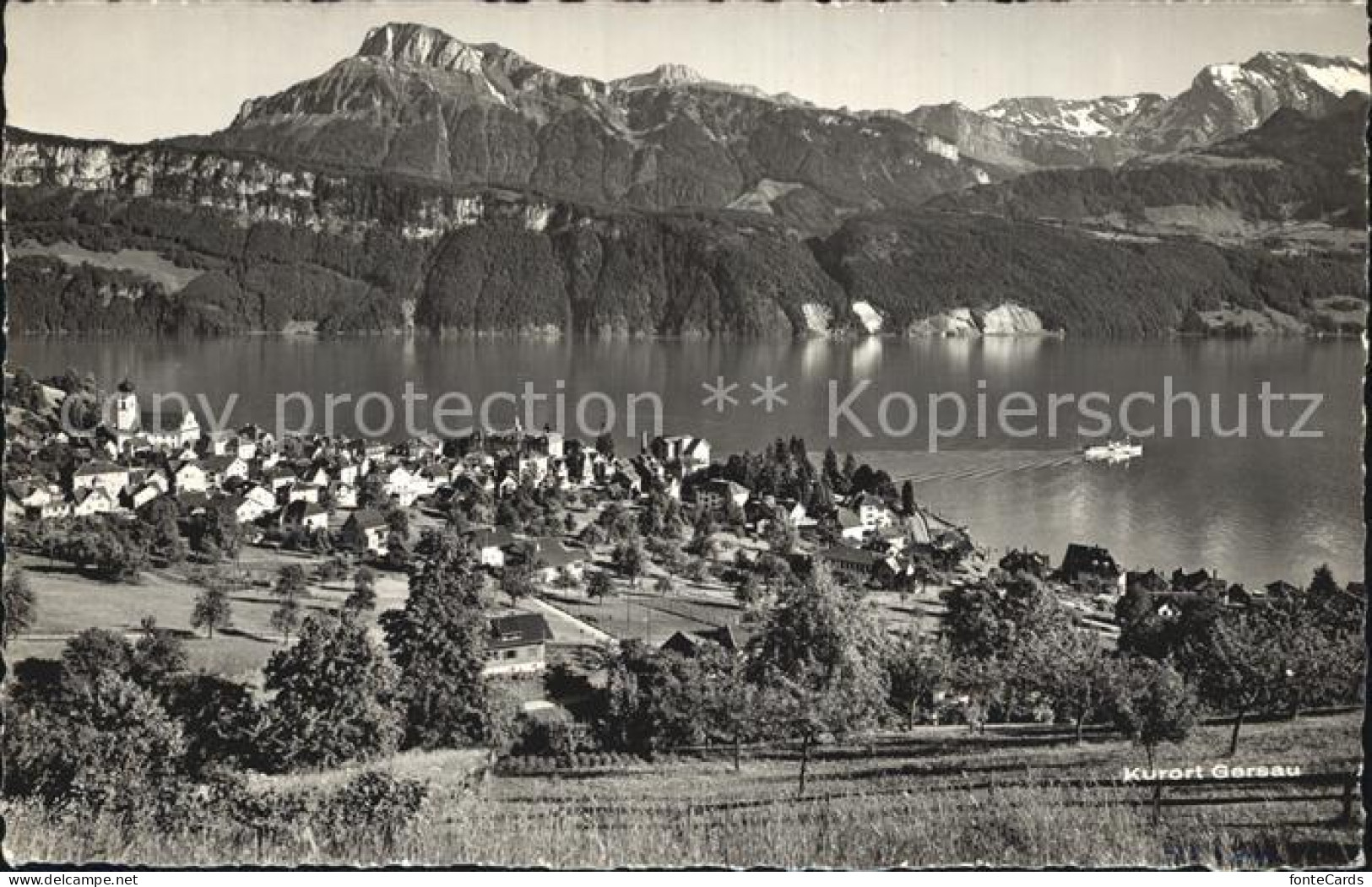 12550247 Gersau Vierwaldstaettersee Kurort Panorama Gersau - Andere & Zonder Classificatie