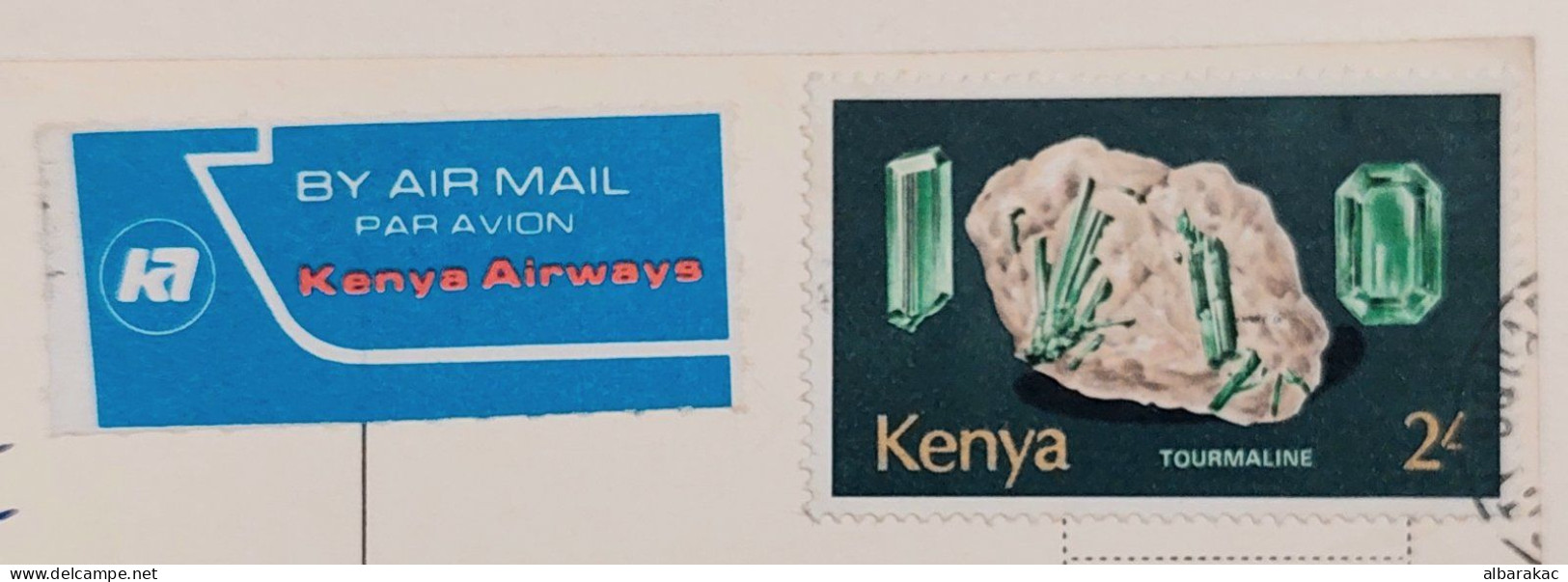 Kenya -  Nairobi , Stamp Crystals Used Air Mail 1980 - Kenya