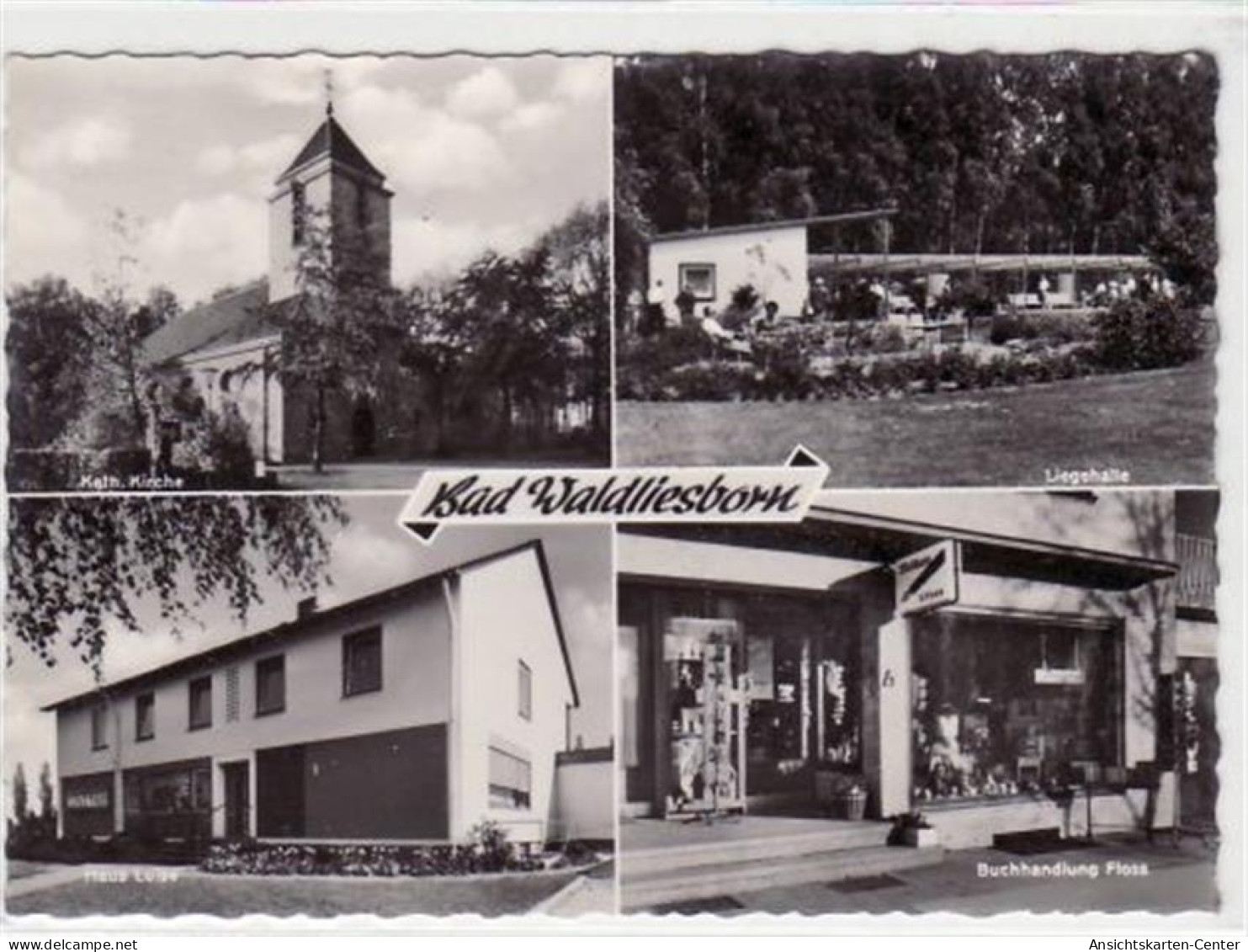 39064409 - Bad Waldliesborn Bei Lippstadt, 4 Abbildungen Mit Kath. Kirche Ungelaufen  Gute Erhaltung. - Altri & Non Classificati