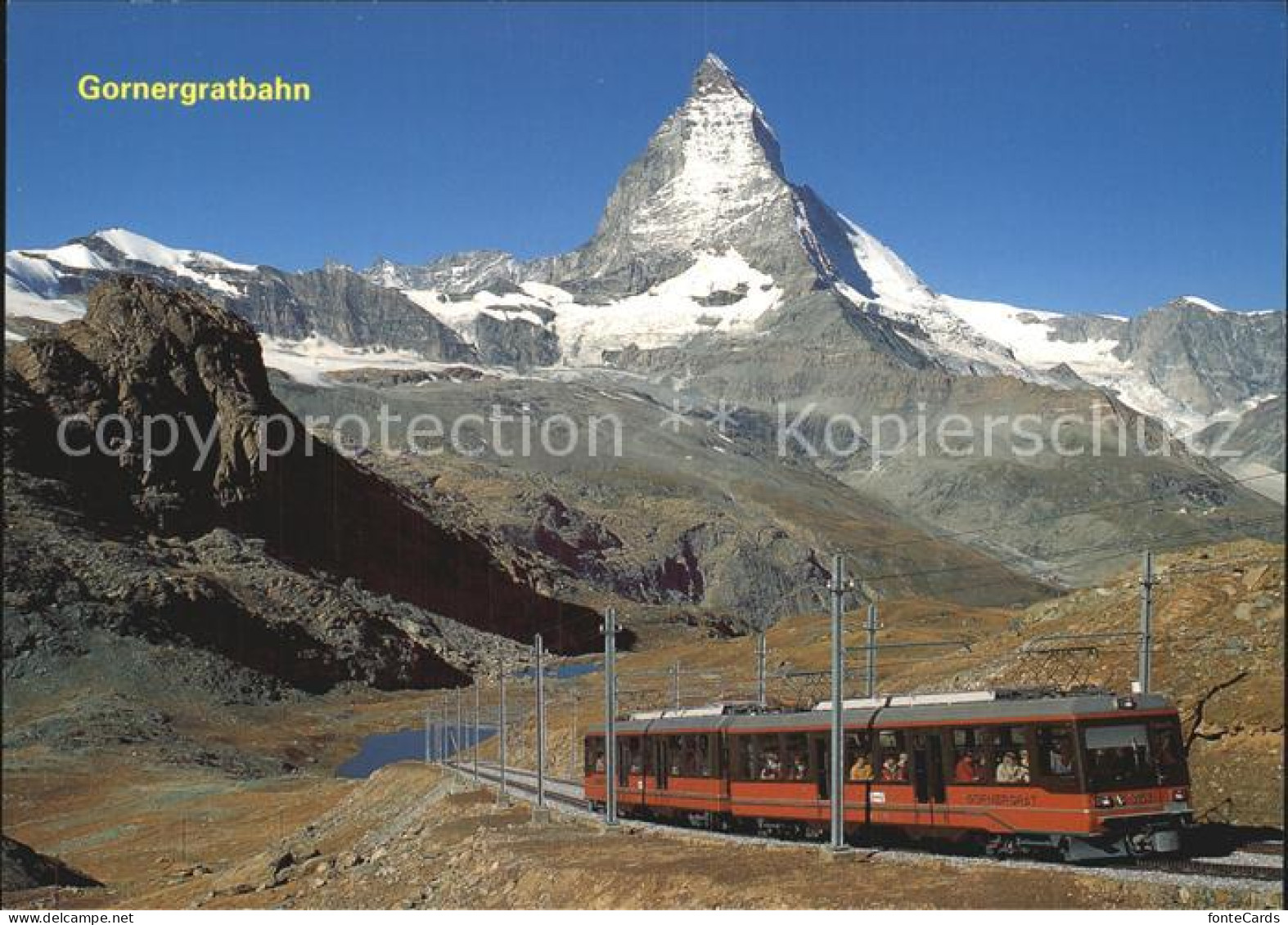 12529087 Gornergratbahn Rotenboden Matterhorn Mt. Cervin Riffelhorn Riffelsee  G - Other & Unclassified