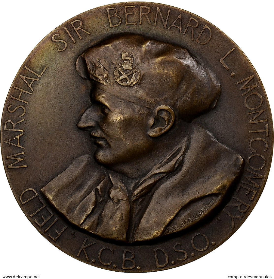 Belgique, Médaille, A Montgomery, La Belgique Reconnaissante, Bronze, De - Altri & Non Classificati
