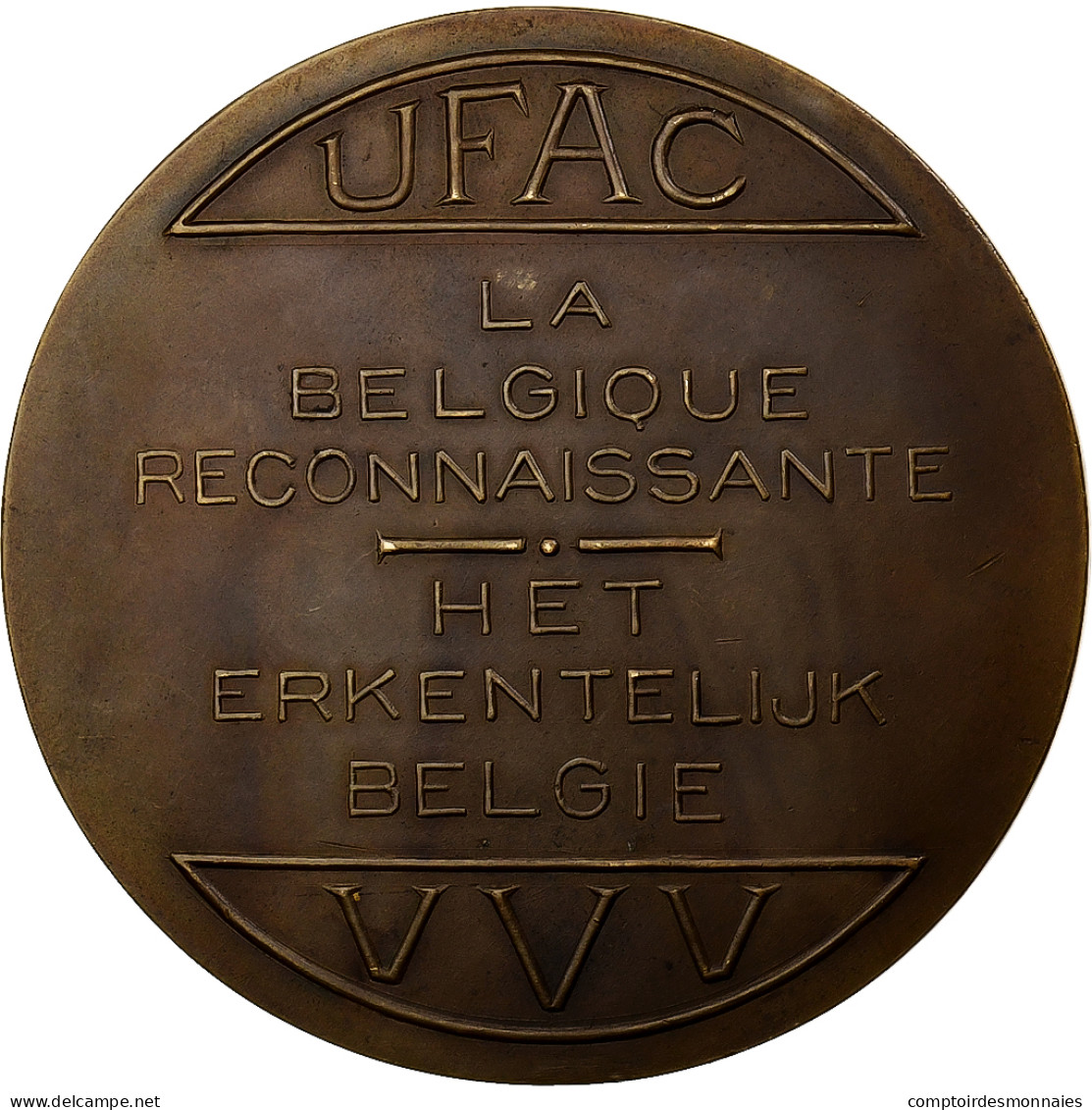 Belgique, Médaille, A Montgomery, La Belgique Reconnaissante, Bronze, De - Sonstige & Ohne Zuordnung