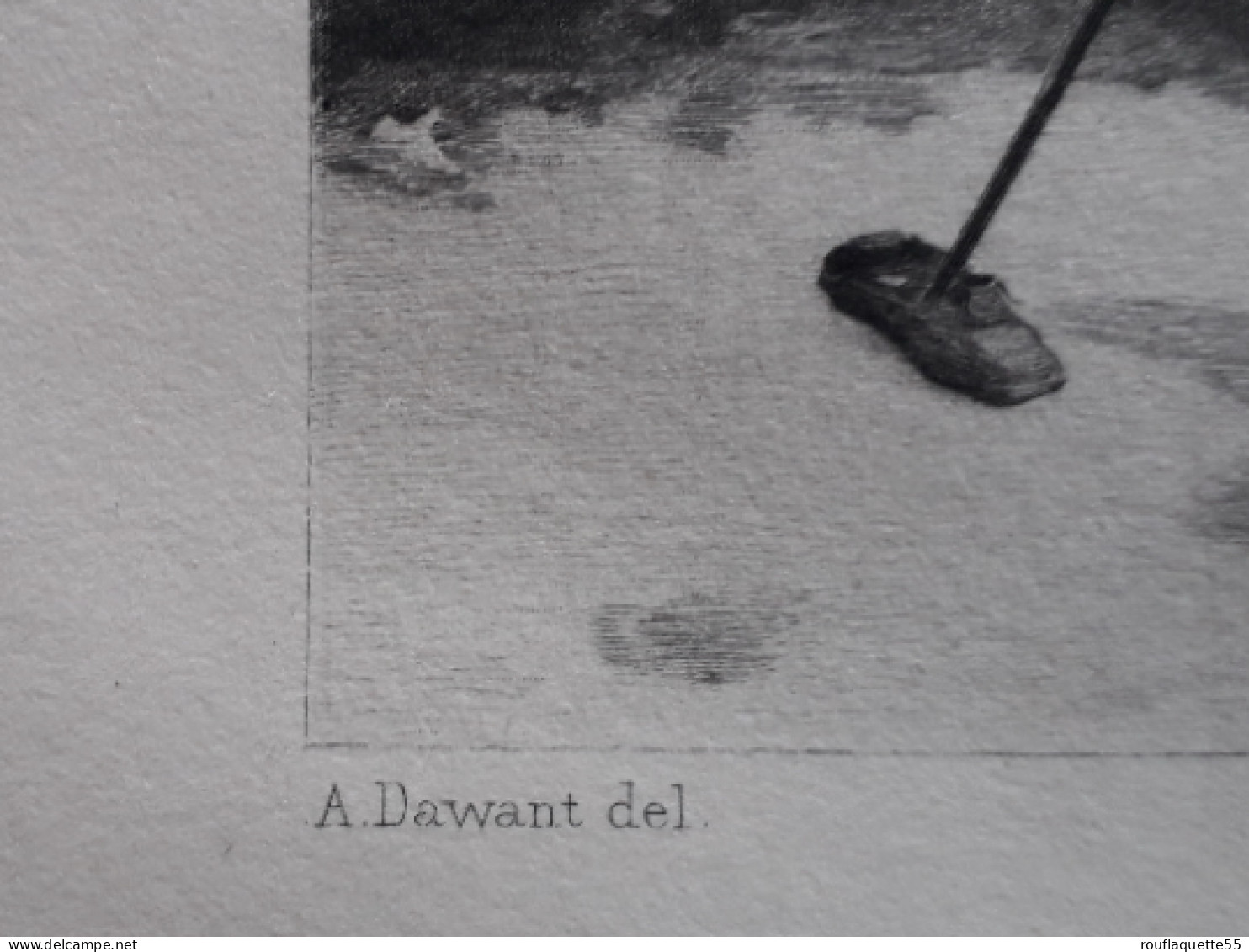 Gravure Ancienne, "le Louis D'Or", Gravée Par L. Boisson, D'après Une Peinture De A. Dawant, Imprimeur Ch. Wittmann - Estampas & Grabados