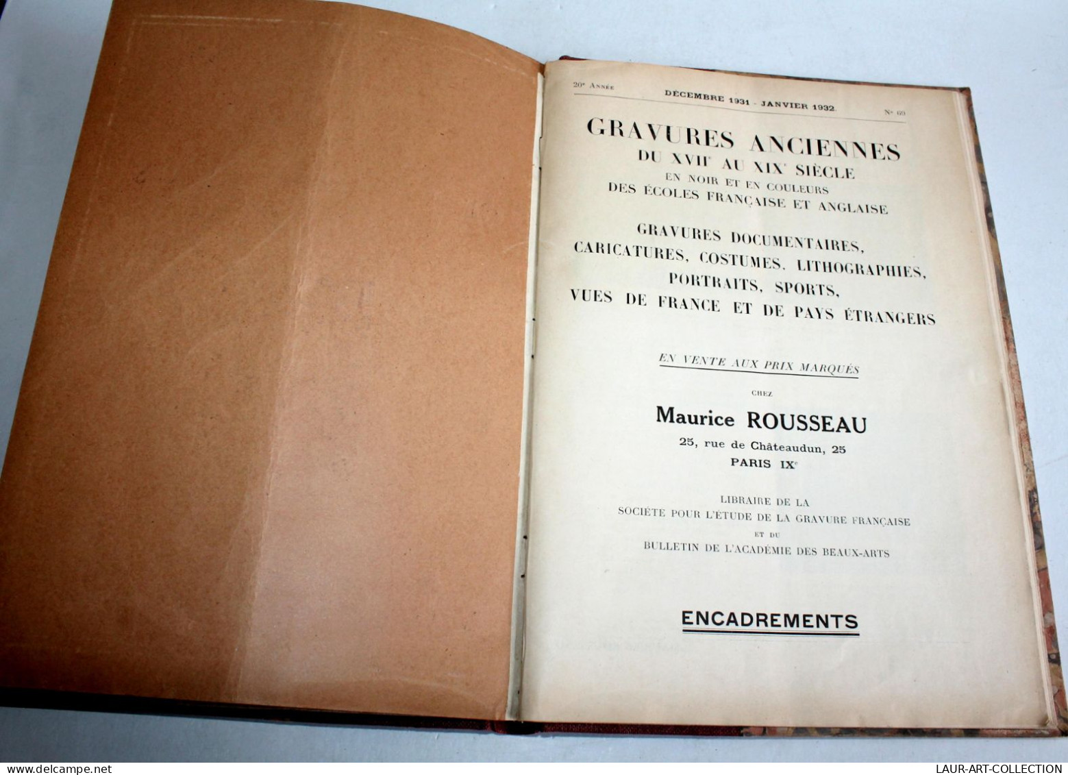 GRAVURES ANCIENNES DU XVIIe AU XIXe S. NOIR ET COULEURS, N°63 + 69 ROUSSEAU 1931 / LIVRE ANCIEN XXe SIECLE (1803.256) - 1901-1940