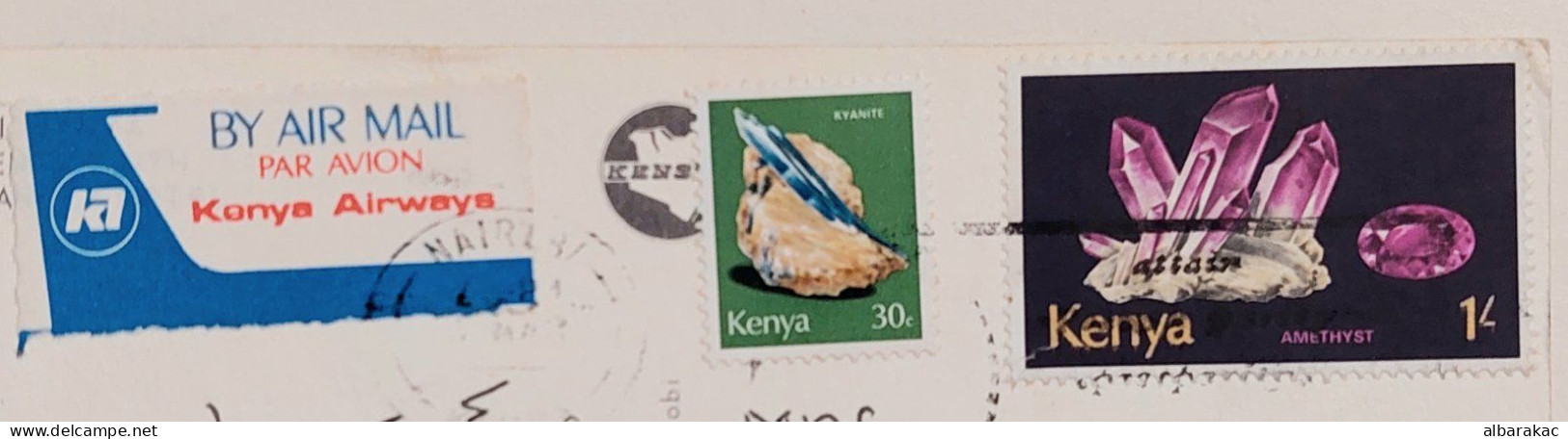 Kenya -  Nairobi Hotel Panafric, Stamp Crystals Used Air Mail 1980 - Kenya