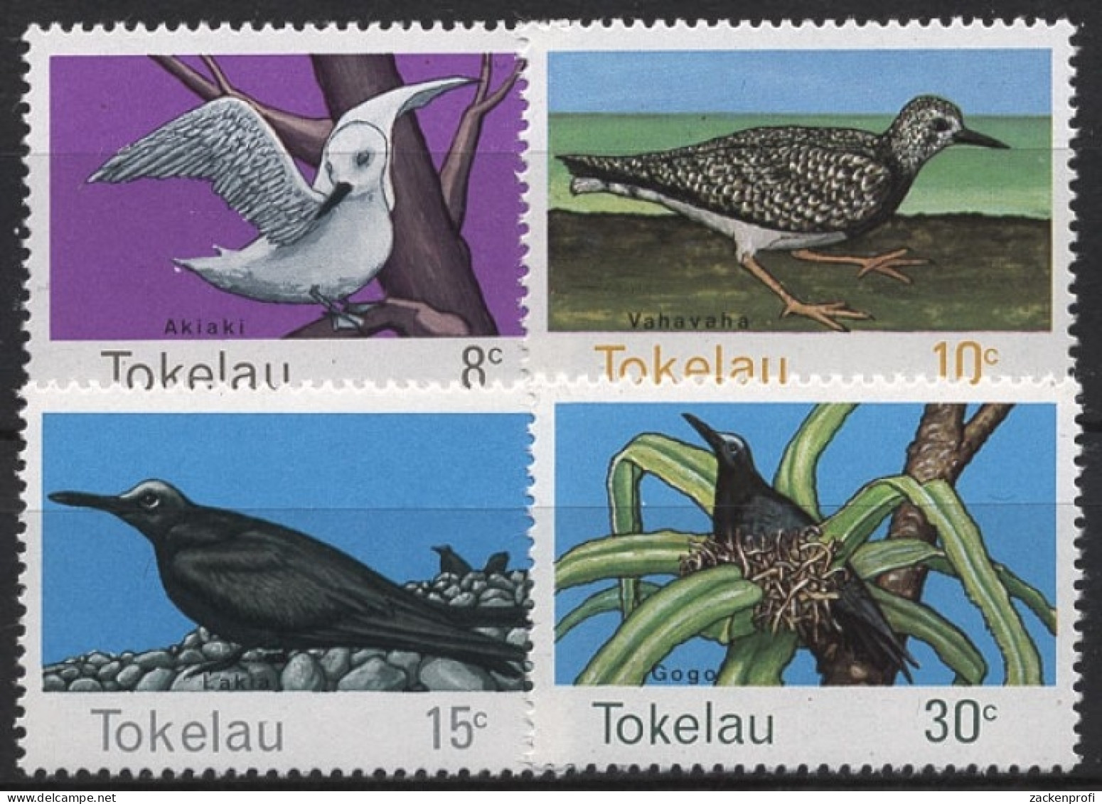 Tokelau 1977 Vögel Feenseeschwalbe Noddiseeschwalbe 50/53 Postfrisch - Tokelau