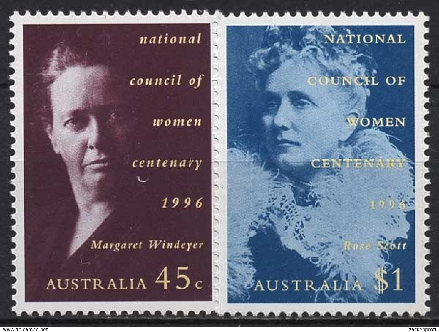 Australien 1996 100 Jahre Nationaler Frauenrat 1591/92 Postfrisch - Ungebraucht