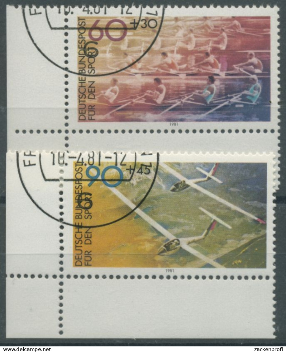 Bund 1981Sporthilfe 1094/95 Ecke Unten Links Gestempelt (E83) - Gebraucht