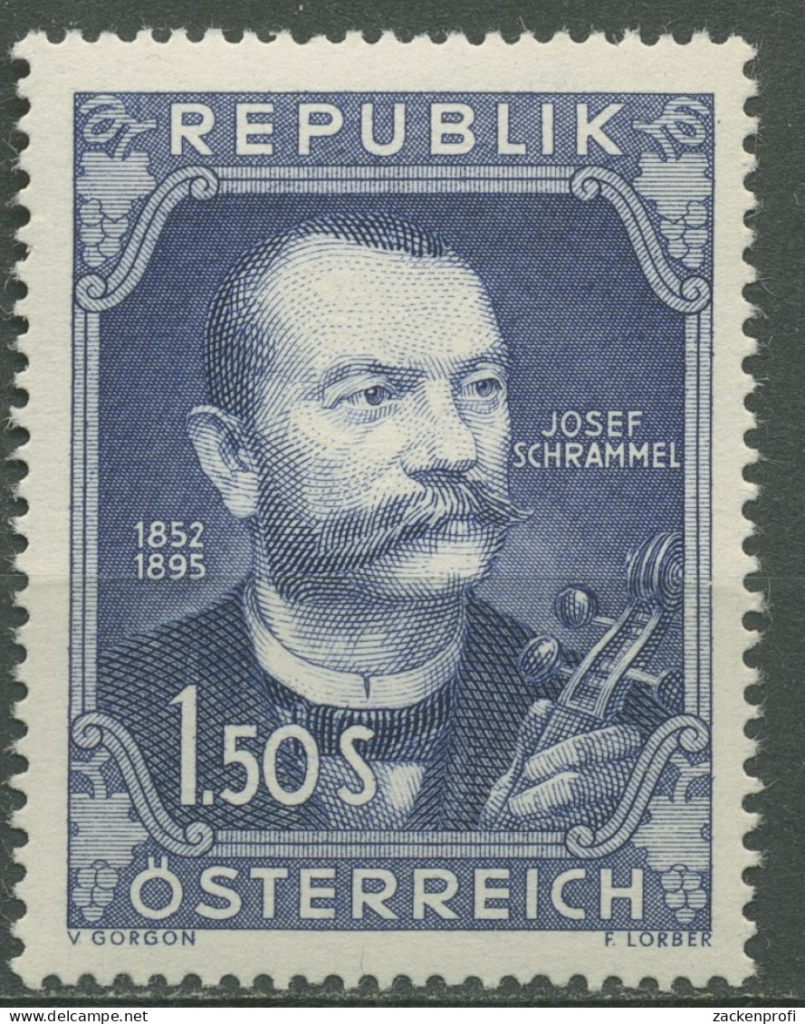 Österreich 1952 100. Geburtstag Von Josef Schrammel 970 Postfrisch - Unused Stamps