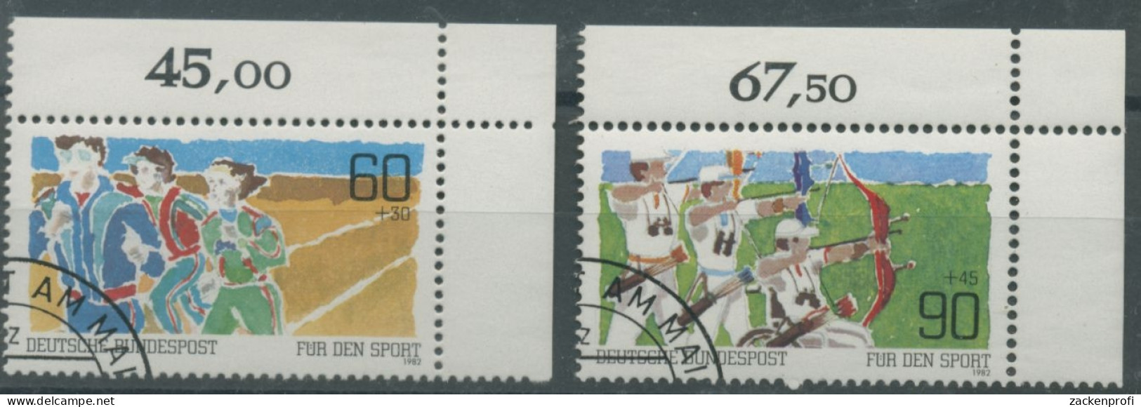 Bund 1982 Sporthilfe Breiten/-Behindertensport 1127/28 Ecke 2 Gestempelt (E147) - Used Stamps