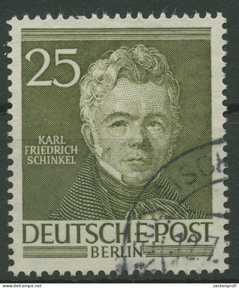 Berlin 1952 Männer Berlins: K. F. Schinkel 98 Gestempelt (R19289) - Used Stamps