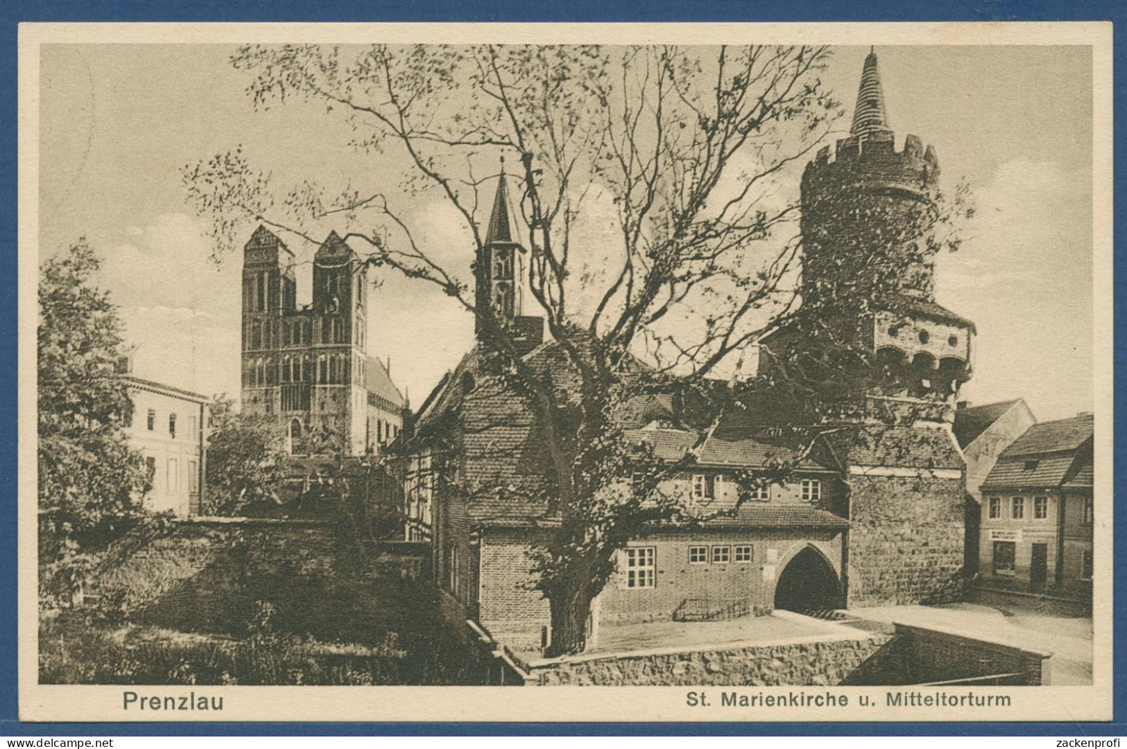 Prenzlau St Marienkirche Und Mitteltorturm, Ungebraucht (AK3690) - Prenzlau