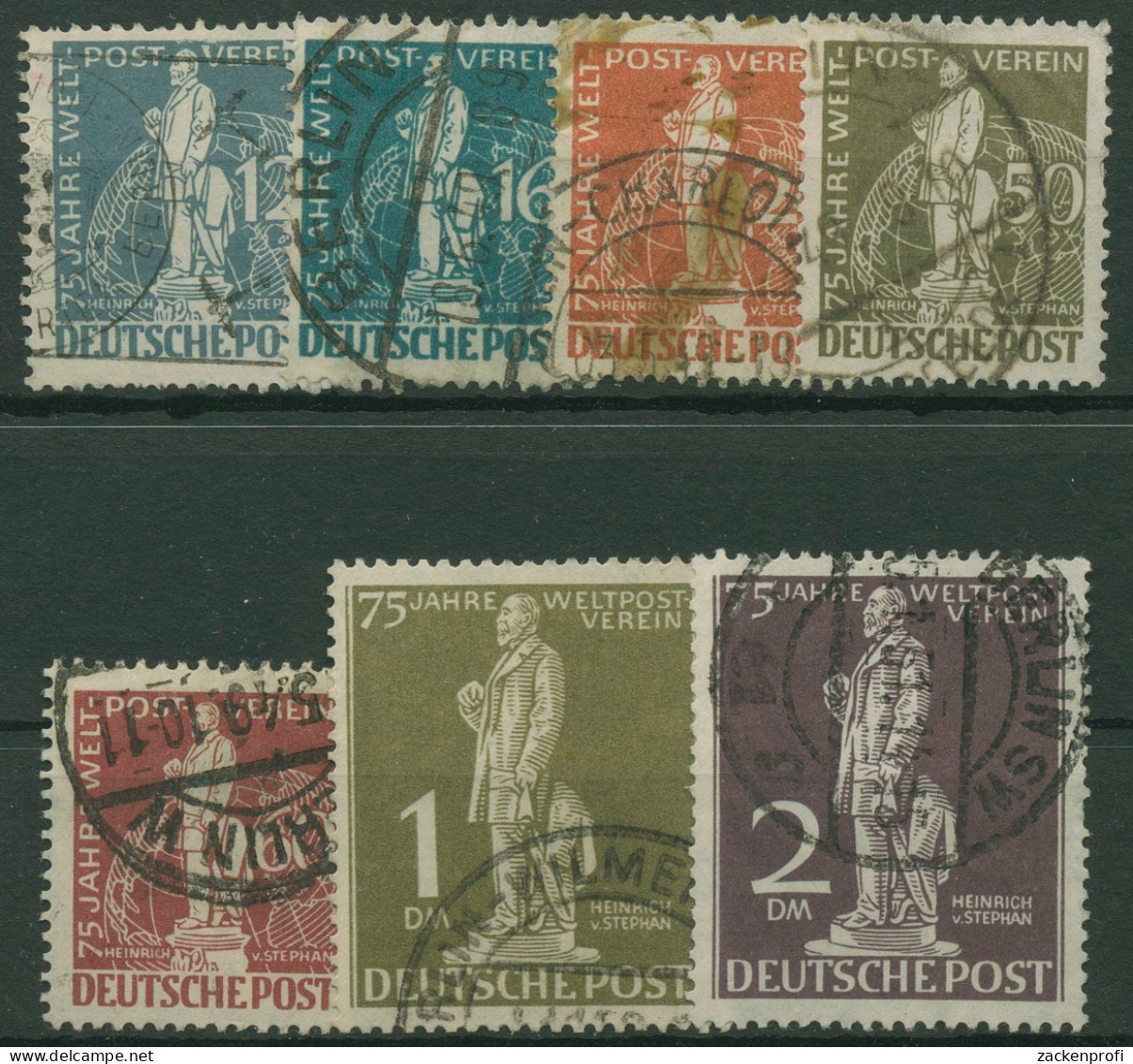 Berlin 1949 Weltpostverein UPU 35/41 Gestempelt, Zahnfehler (R19193) - Used Stamps