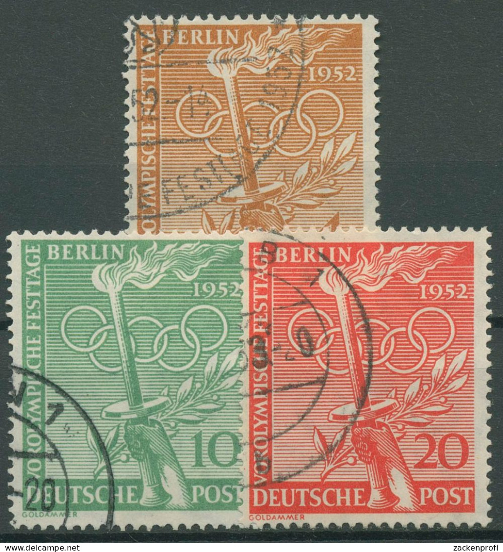 Berlin 1952 Vorolympische Festtage 88/90 Gestempelt - Used Stamps