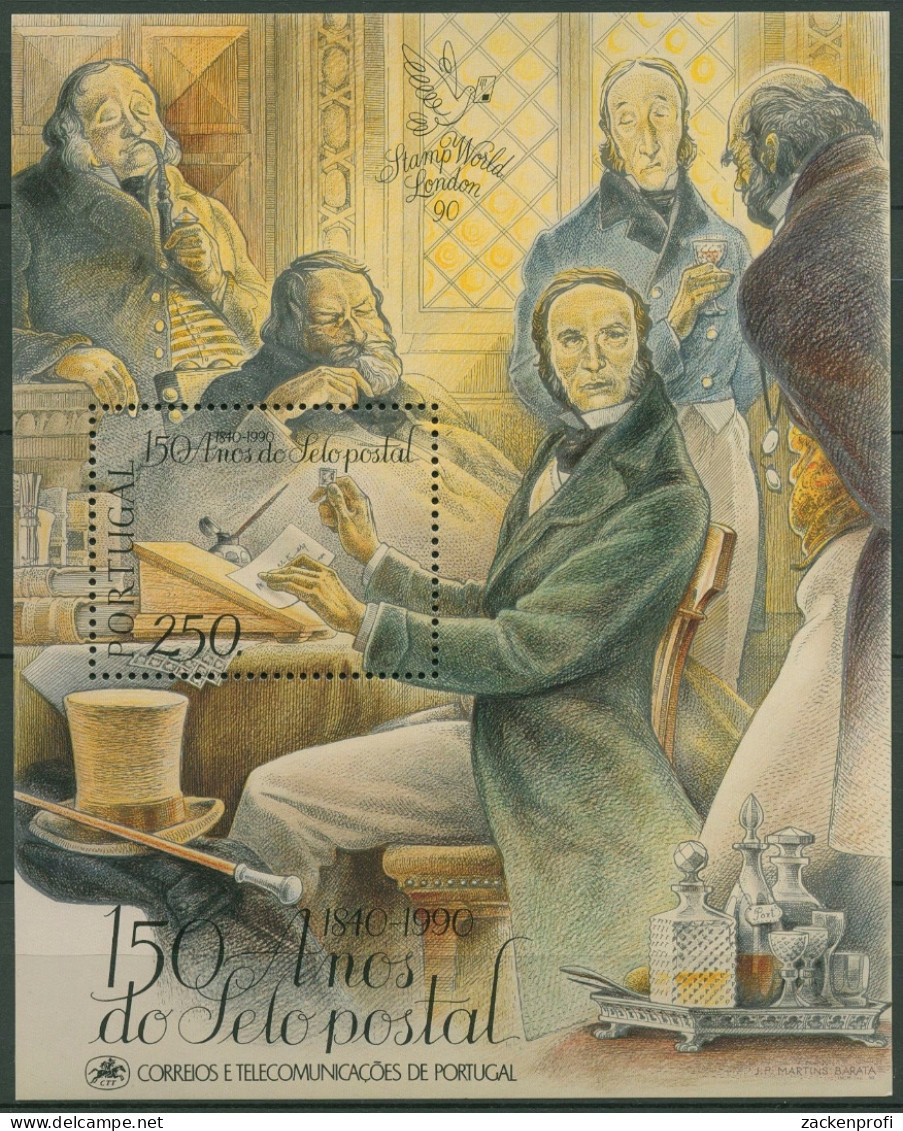 Portugal 1990 150 Jahre Briefmarken Block 72 Postfrisch (C91157) - Blocks & Kleinbögen