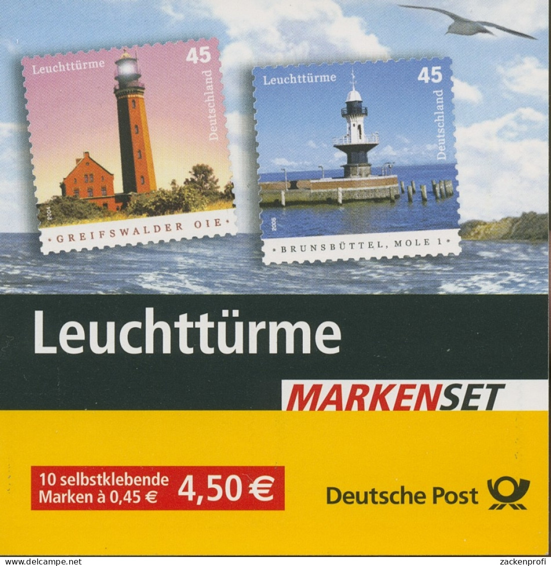 Bund Markenheftchen 2005 Leuchttürme MH 58 B I (2478/79) Gestempelt (C18160) - Otros & Sin Clasificación