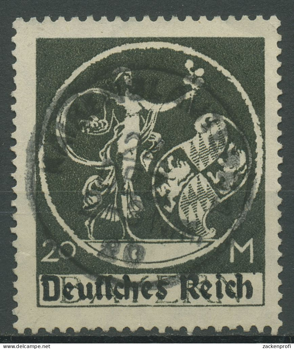 Deutsches Reich 1920 Bayern-Abschied Mit Aufdruck 138 I Gestempelt Geprüft - Usados