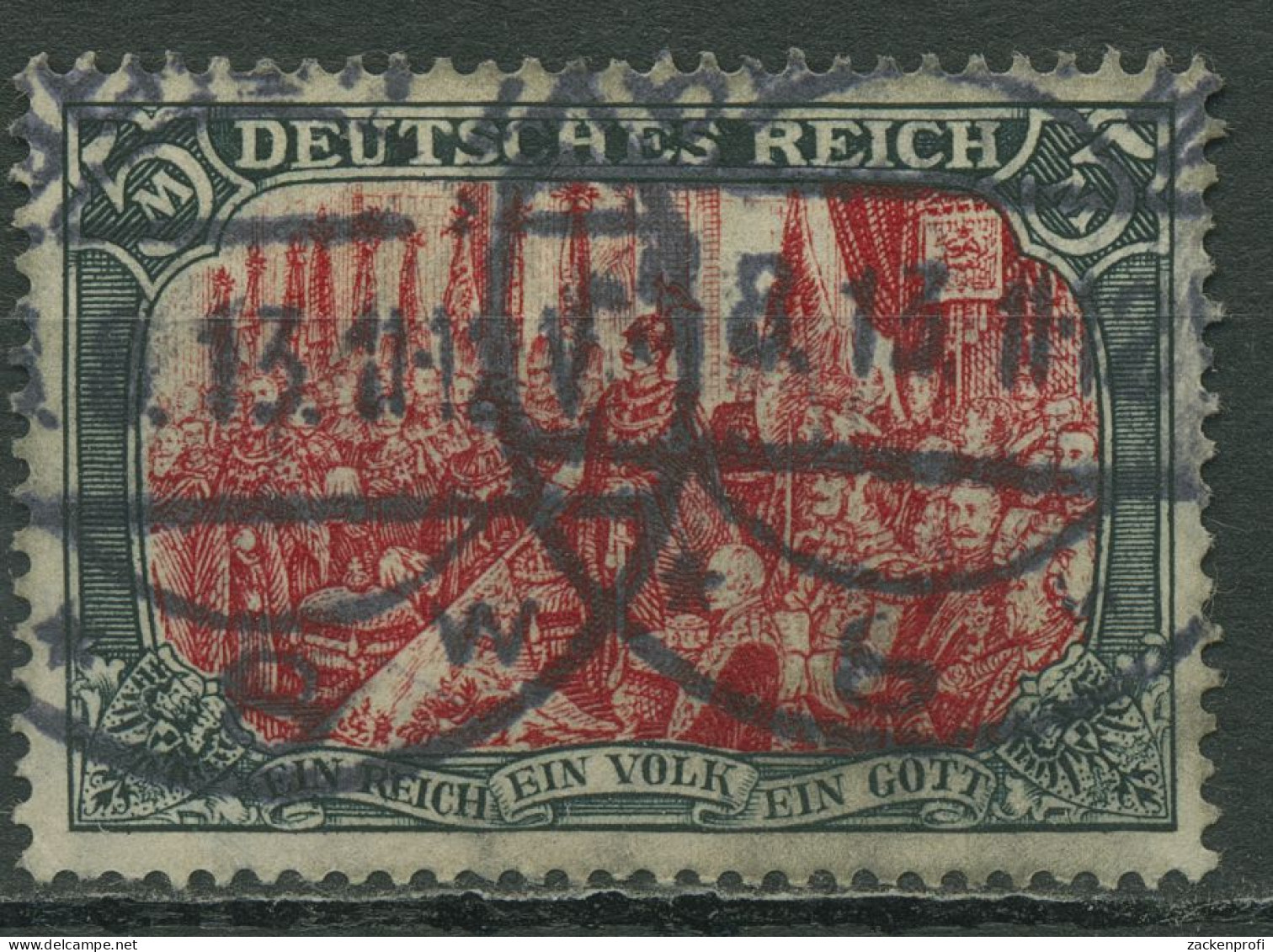 Deutsches Reich 1905/12 Gedenkfeier Friedensdruck 97 A I B Gestempelt - Usati