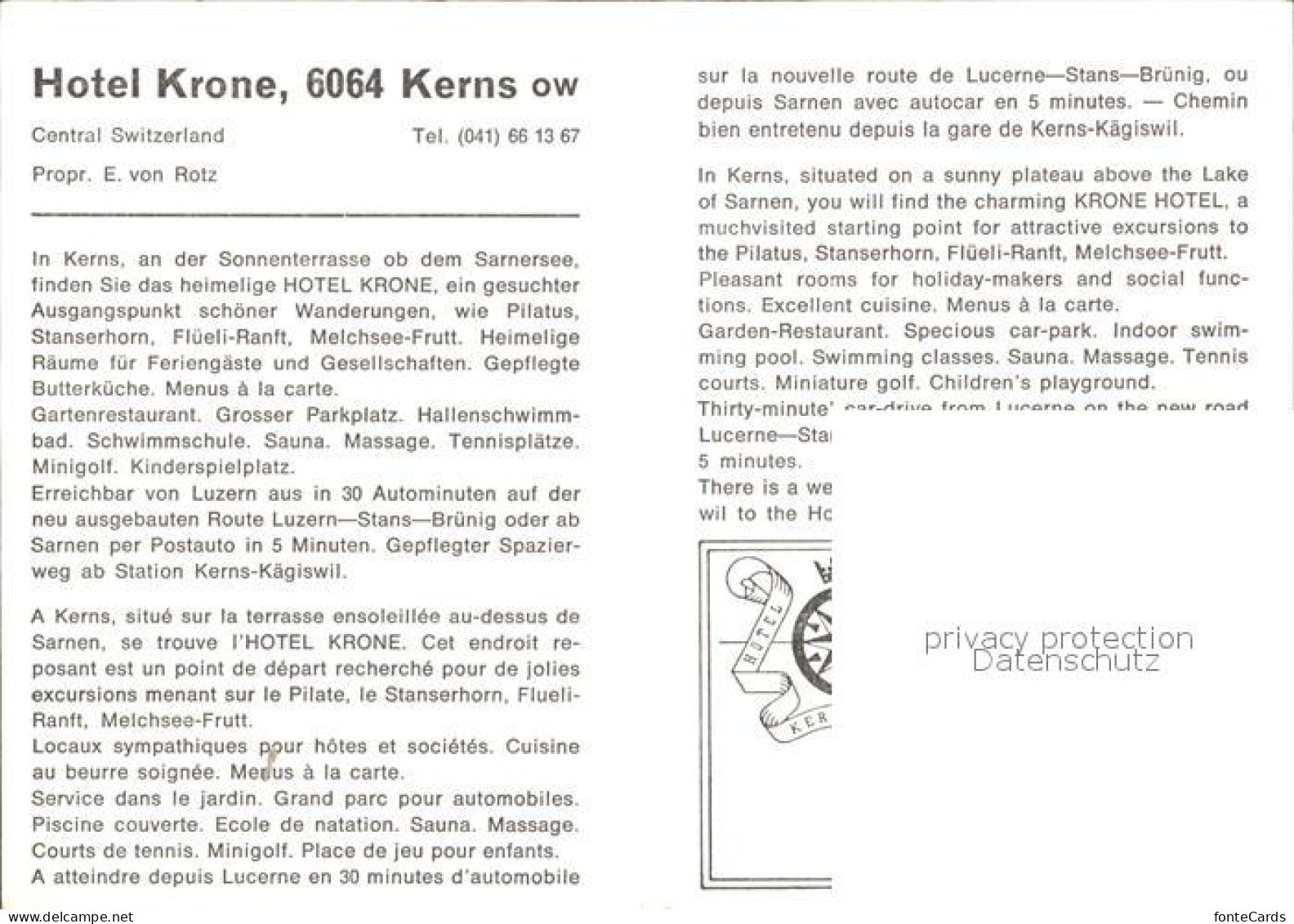 12505427 Kerns Hotel Krone Kerns - Altri & Non Classificati