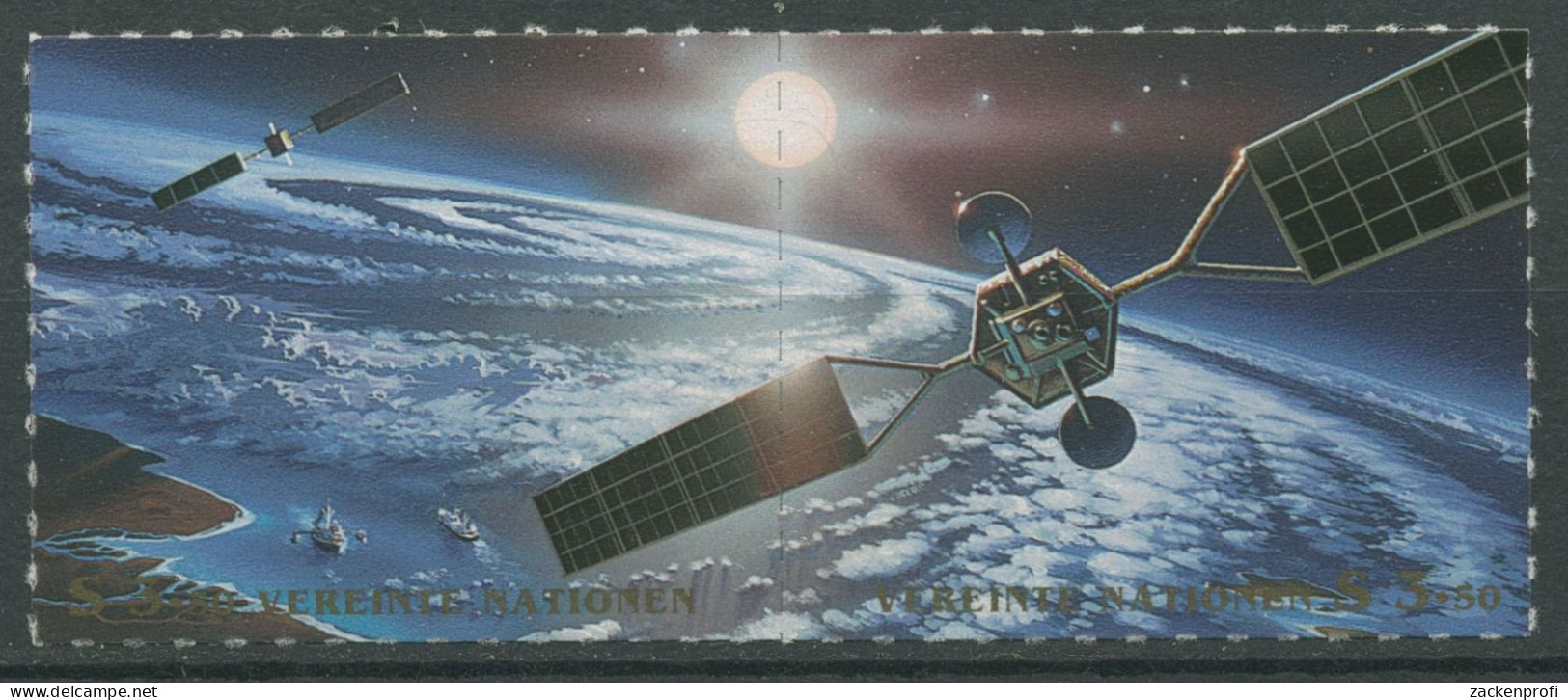 UNO Wien 1999 Weltraumforschung Satelliten 291/92 ZD Postfrisch - Neufs