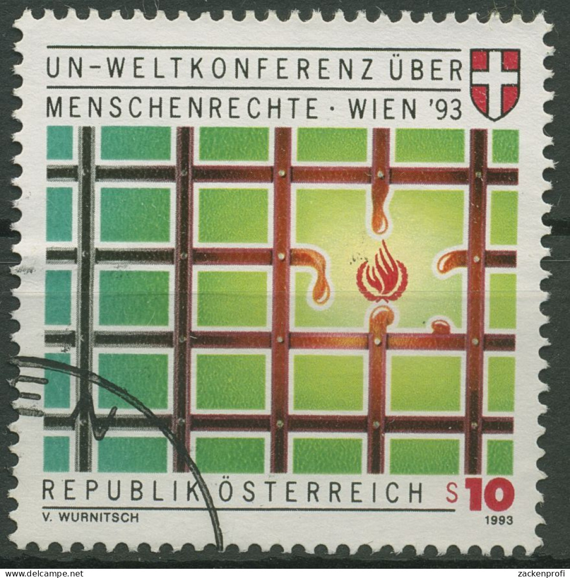 Österreich 1993 UN-Konferenz Menschenrechte 2099 Gestempelt - Used Stamps