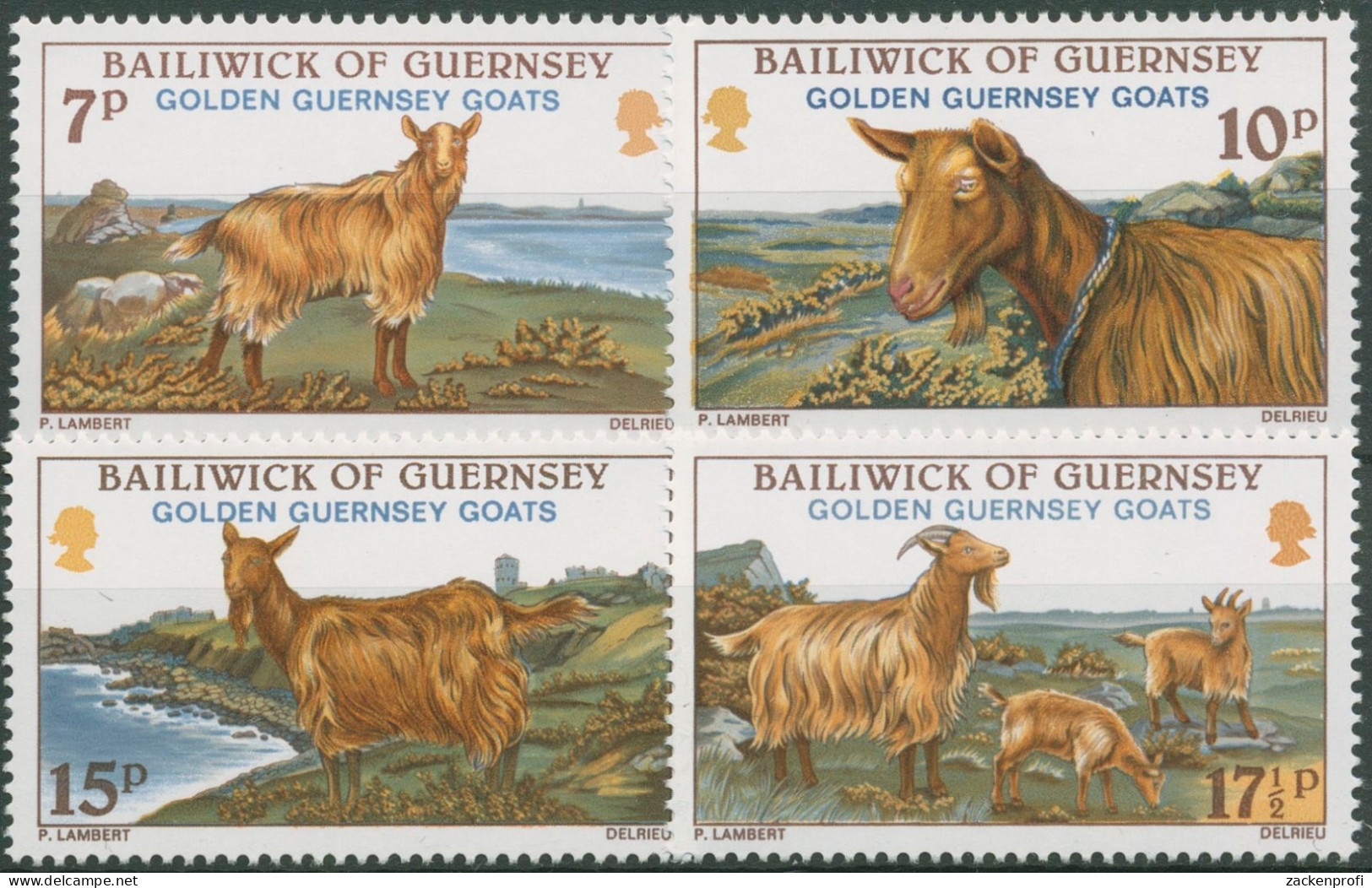 Guernsey 1980 Tiere Guernsey-Ziegen 209/12 Postfrisch - Guernesey